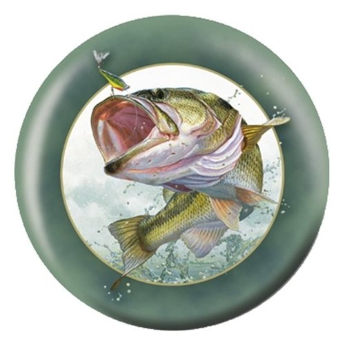Bowlerstore Large Mouth Bass Bowling Ball - Professional Performance for Anglers & Bowlers | Perfect for Tournaments, Leagues & Fishing-Themed Events
