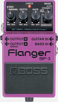 Boss BF-3 Flanger Guitar Effects Pedal - Compact & Versatile for Stage & Studio Use