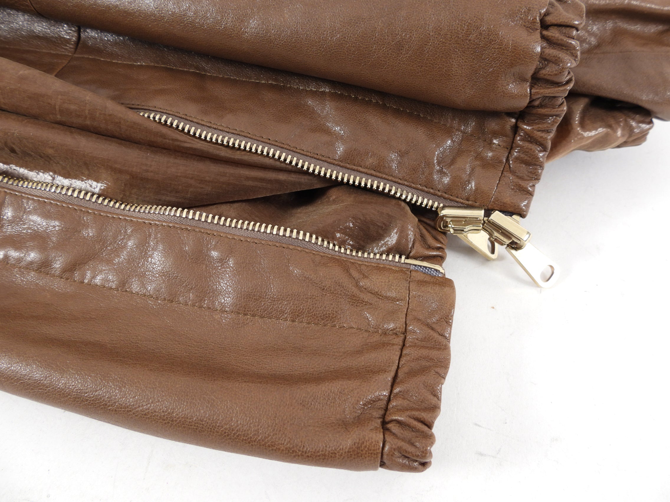 Brunello Cucinelli Genuine Leather Reversible Bomber Jacket - Brown, Size IT44 (US 8 / M) - Premium Men's Outerwear for Casual & Business Occasions