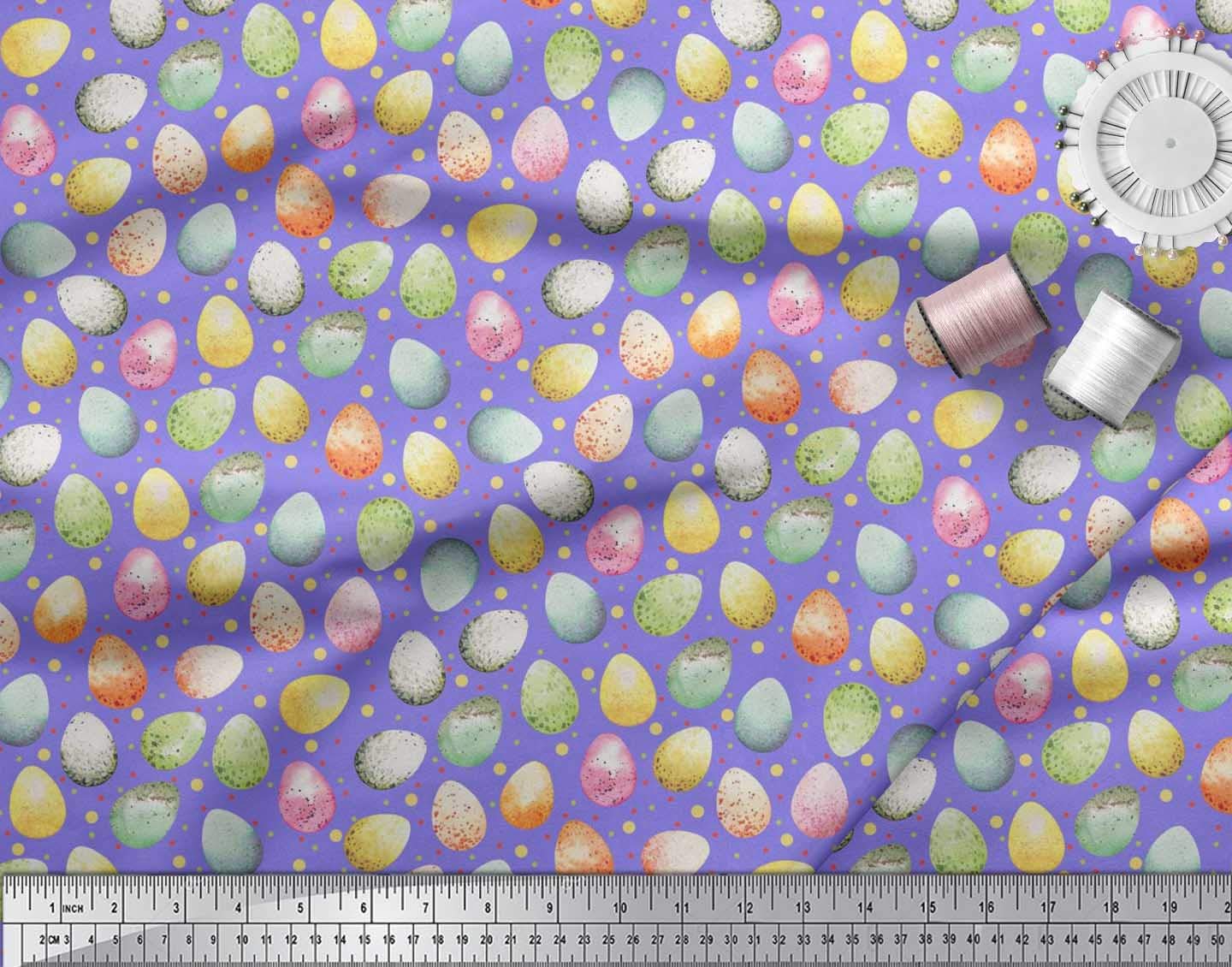 Soimoi 100% Cotton Voile Fabric by The Yard - 56
