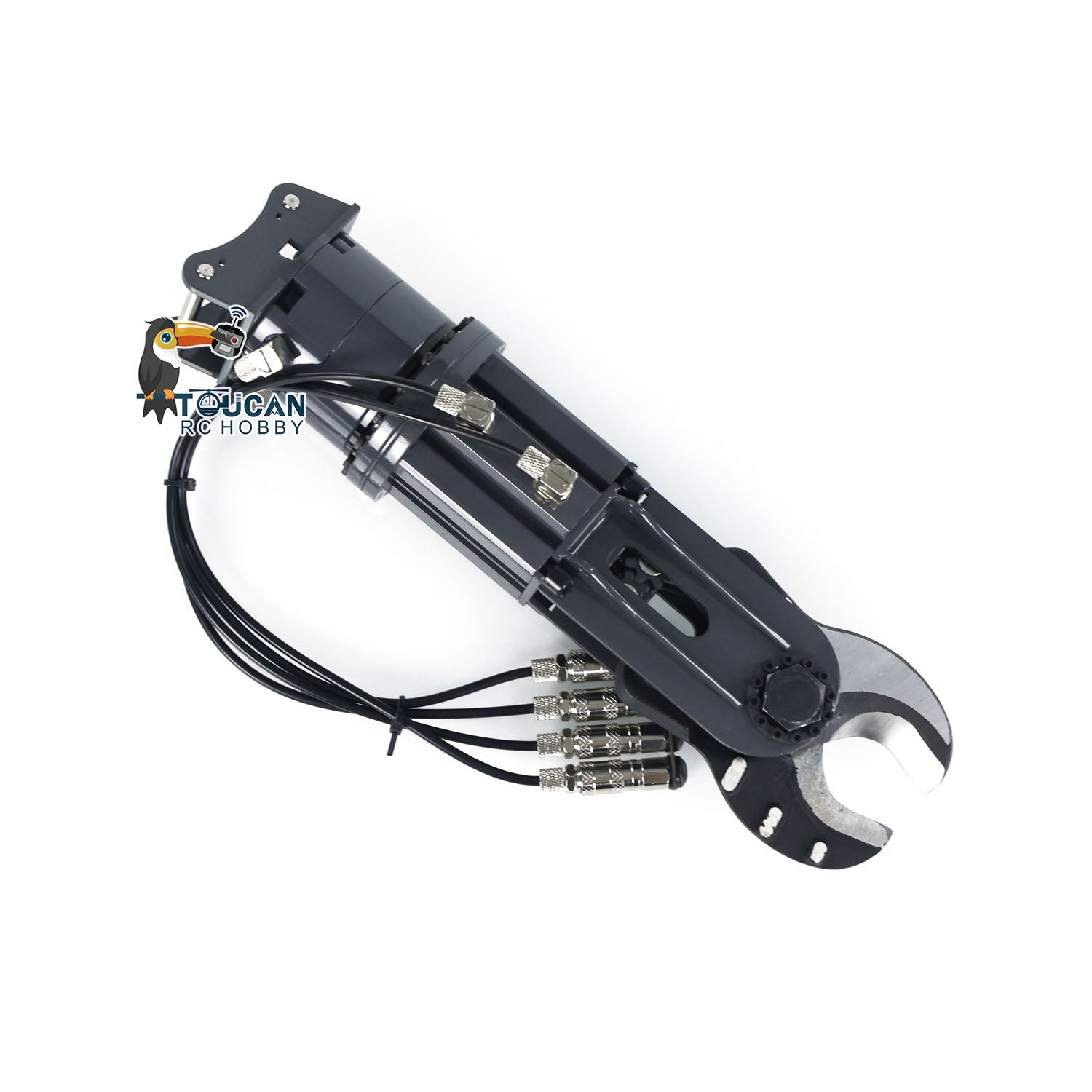 XDRC 1/14 RC Hydraulic Excavator Metal Hydraulic Shear Attachment - Heavy Duty L945 Construction Vehicle Model DIY Accessories for Realistic Excavator Simulation & Construction Toy Play