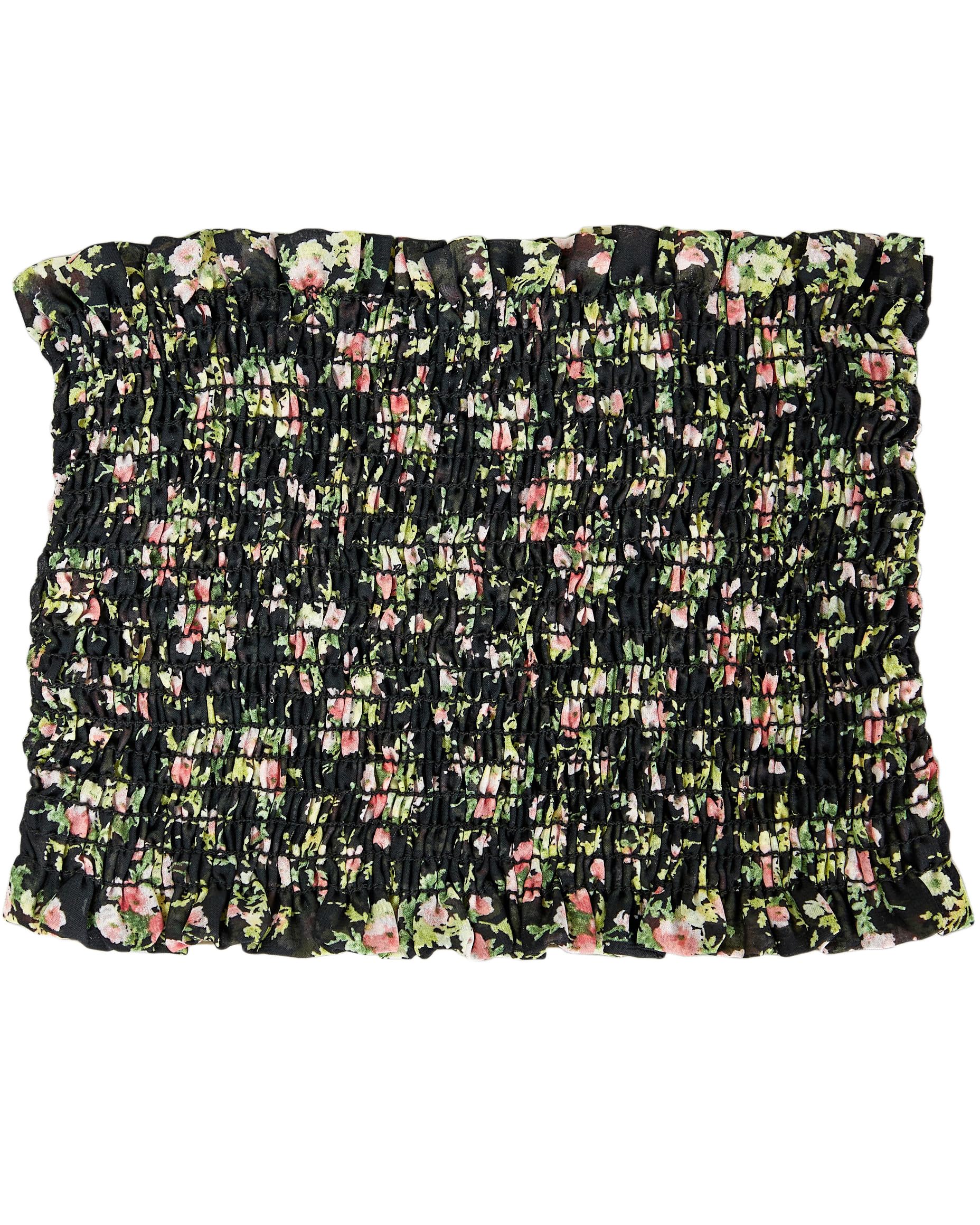 Loving People Women's Smocked Cropped Tube Top - Sexy Summer Tops for Women, Stretchy Sleeveless Cami, Beachwear & Festival Outfit