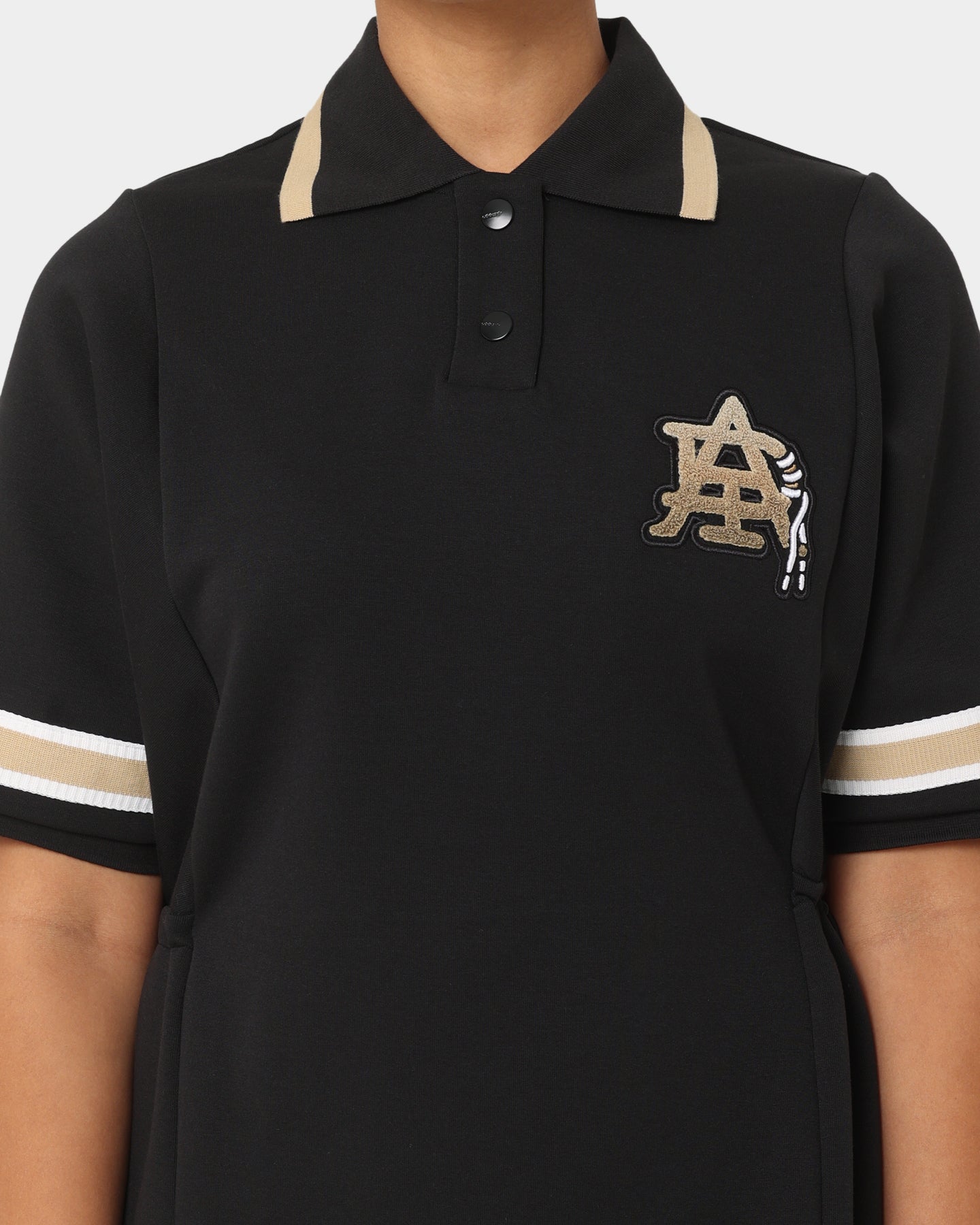 Adidas Women's Modern Collegiate Polo Dress - Black | Athletic Tennis Dress for Women | Perfect for Casual Wear, Golf & Sports Activities