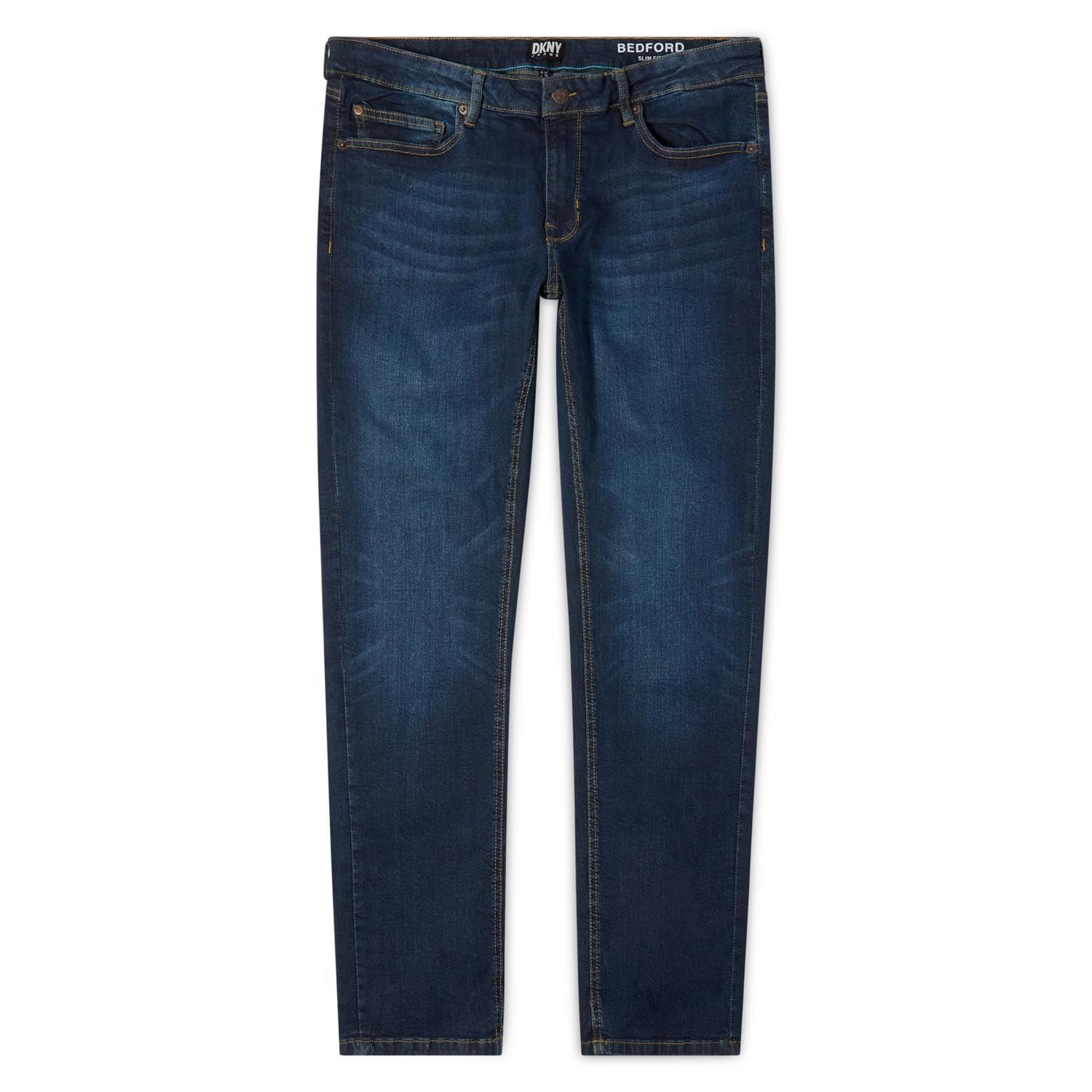 DKNY Men's Slim Fit Stretch Jeans - Premium Soft Comfort Denim Pants for Casual Wear & Office Style | Trendy Designer Jeans for Everyday Outfits & Night Out Looks