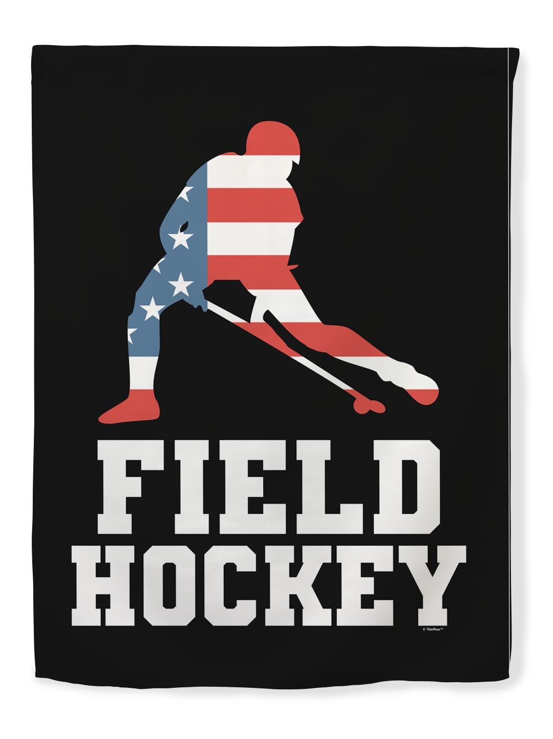 USA Field Hockey Vertical House Flag - American Pride Summer Games Gift for Sports Fans - Perfect for Backyard, Garden, and Game Day Decor