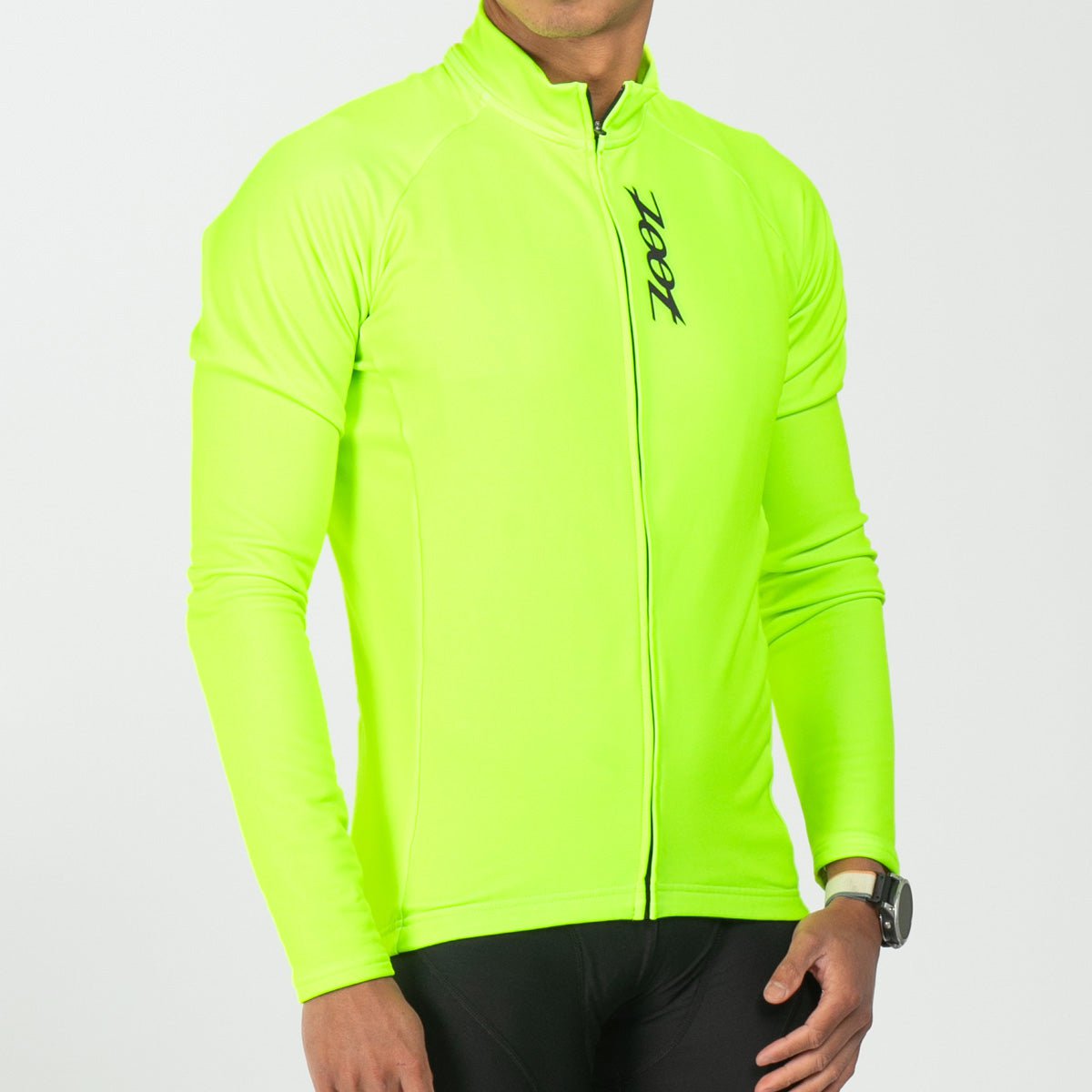 Men's Limited Edition Cycling Thermo Jersey - High Visibility Safety Yellow for Road Biking & Outdoor Sports