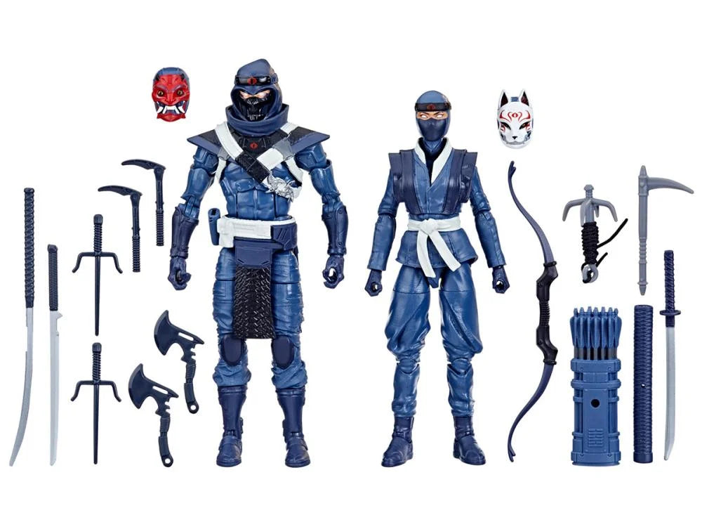 G.I. Joe Classified Series Blue Ninjas Two-Pack Action Figures - Collectible 6-Inch Scale Toys for Display & Battle Scenes | Perfect for Fans, Collectors & Diorama Enthusiasts