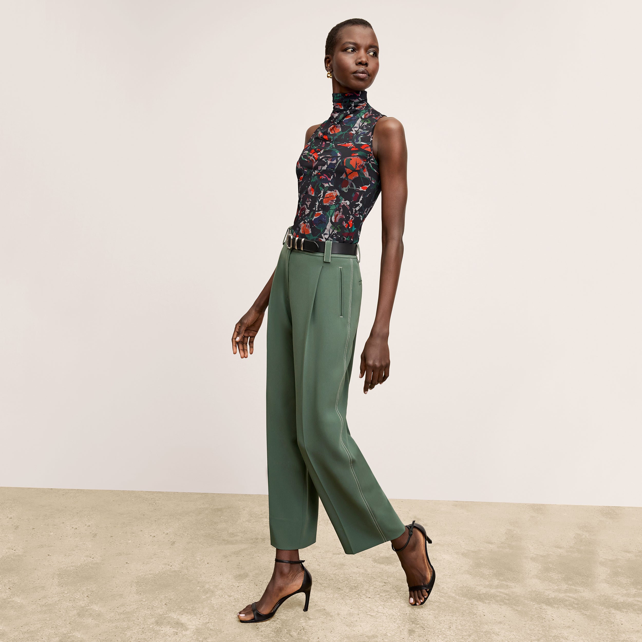Arlo Breeze Pant - Everyday Crepe Pants for Women in Dusty Pine | Comfortable Casual Wear for Work, Travel & Relaxation