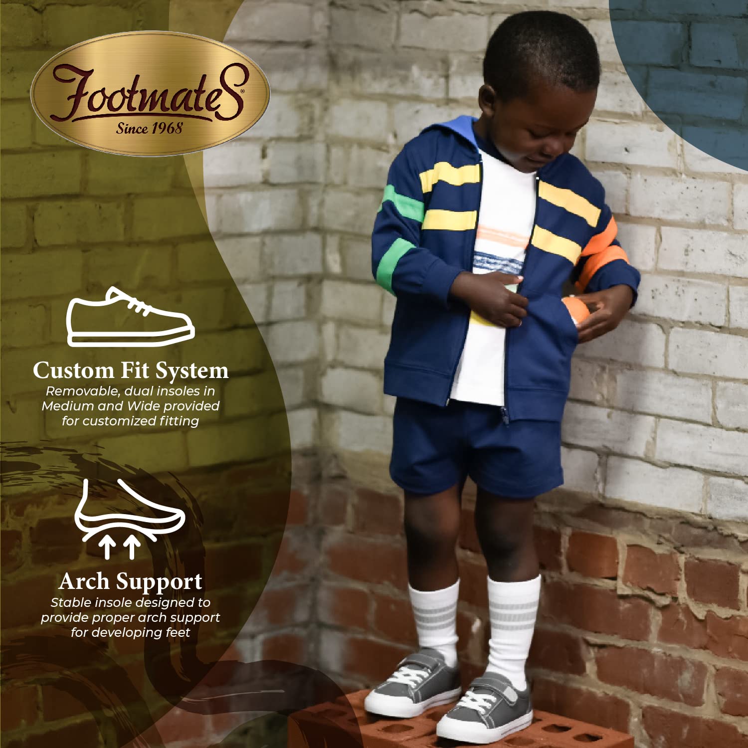 FOOTMATES Baby Boys Air Jordan Sneakers for Infants Toddlers & Little Kids - Comfortable Athletic Shoes for Playdates, School & Everyday Wear