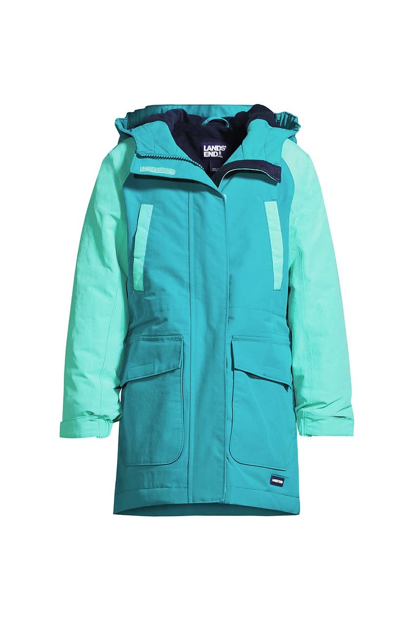 Lands' End Girls Squall Waterproof Winter Parka Jacket - Insulated, Windproof, and Warm Coat for Cold Weather - Perfect for School, Outdoor Play, and Winter Adventures