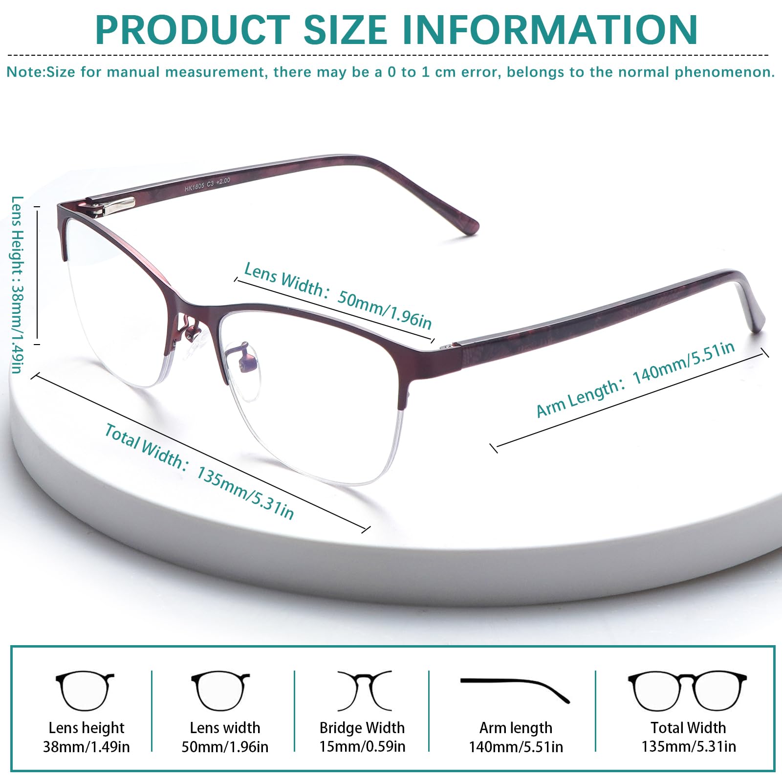 SOVCOD 2 Pack Blue Light Blocking Reading Glasses for Women - Progressive Multifocus Computer Eyeglasses with Spring Hinge - Perfect for Reading, Working on Computer & Digital Screen Use