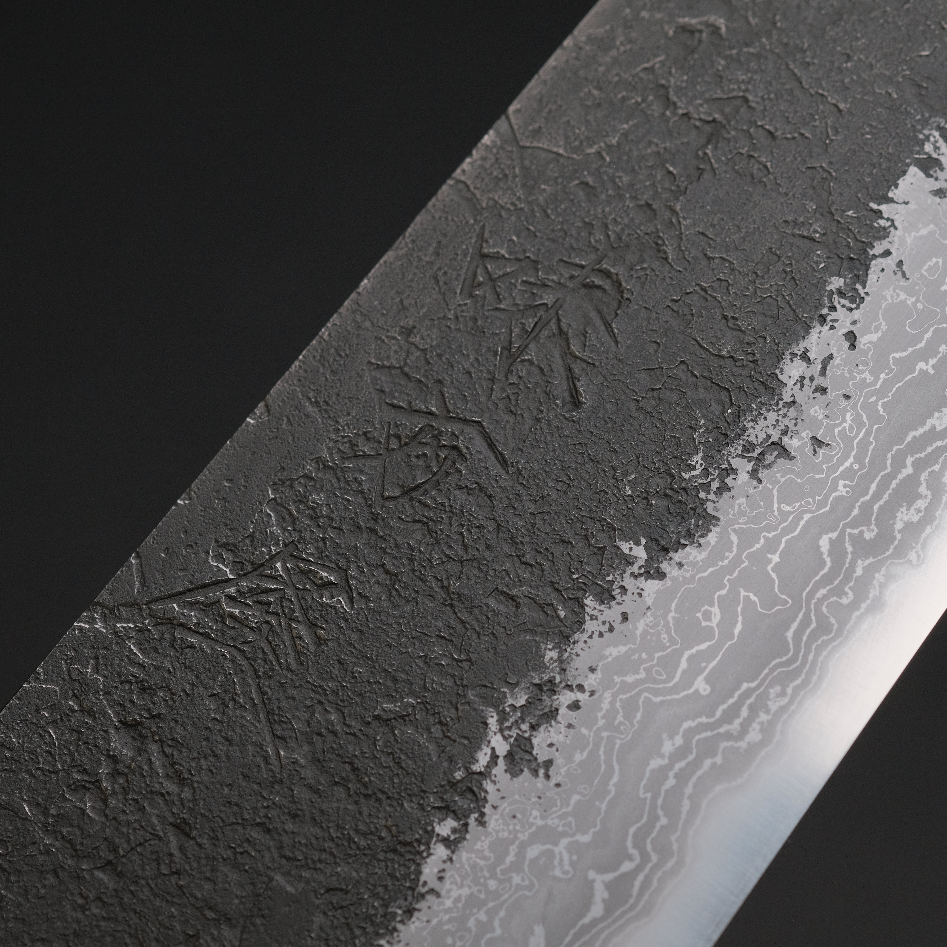 Premium Ajikataya White #2 Nashiji Damascus Gyuto 210mm Chef Knife - Olive Wood & Resin Handle (#46) - Perfect for Sushi, Meat Slicing & Professional Kitchen Use