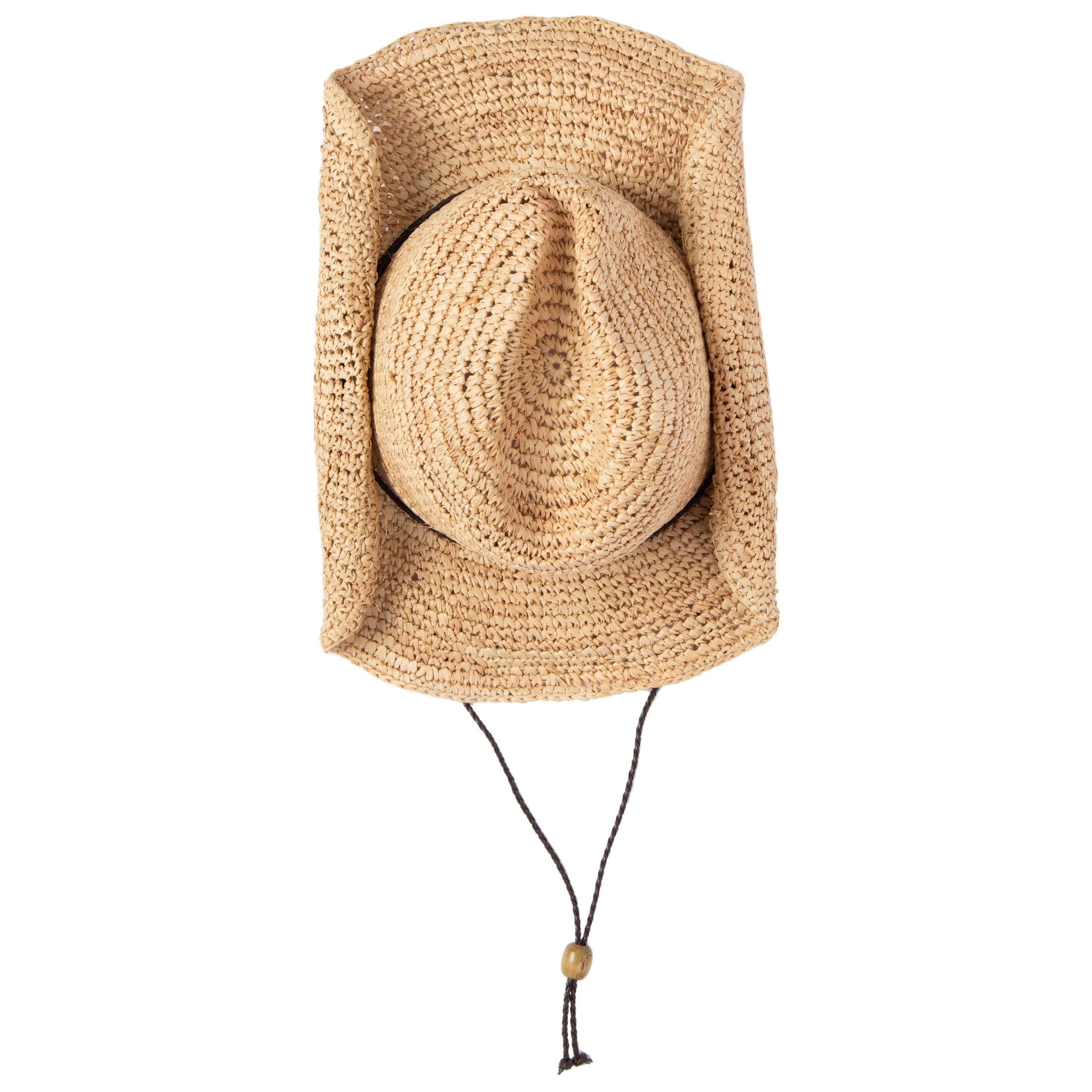 Stylish Women's Crocheted Raffia Cowboy Hat - Summer Beach Hat for Outdoor Activities, Vacations & Fashion Accessories