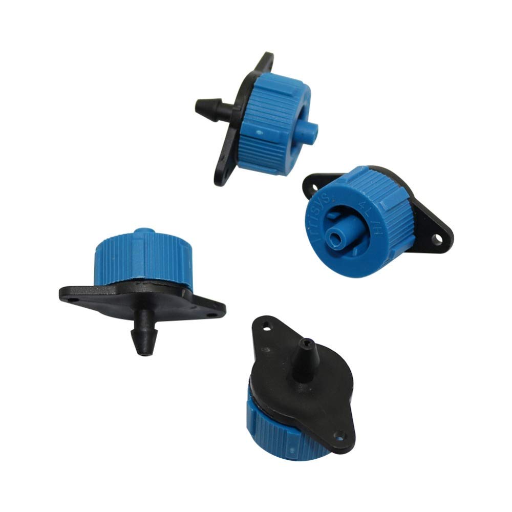 **200 Pcs Pressure Compensating Drip Emitters 4L/H & 8L/H - Micro Irrigation Drippers for Garden, Lawn & Water-Saving Drip Systems - Ideal for Efficient Plant Watering & Sustainable Landscaping**