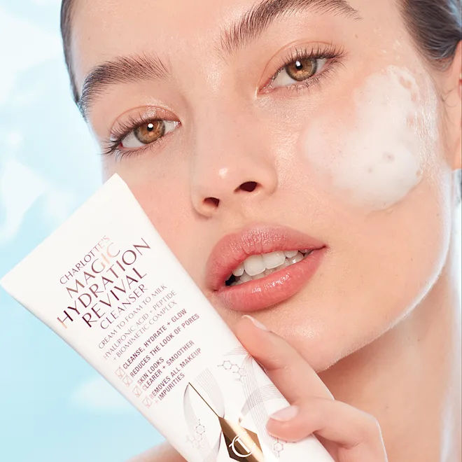 Charlotte's Magic Hydration Revival Duo - Hydrating Skincare Set for Dry Skin | Day & Night Moisturizing Cream & Serum | Perfect for Winter Care & Travel Skincare Routine