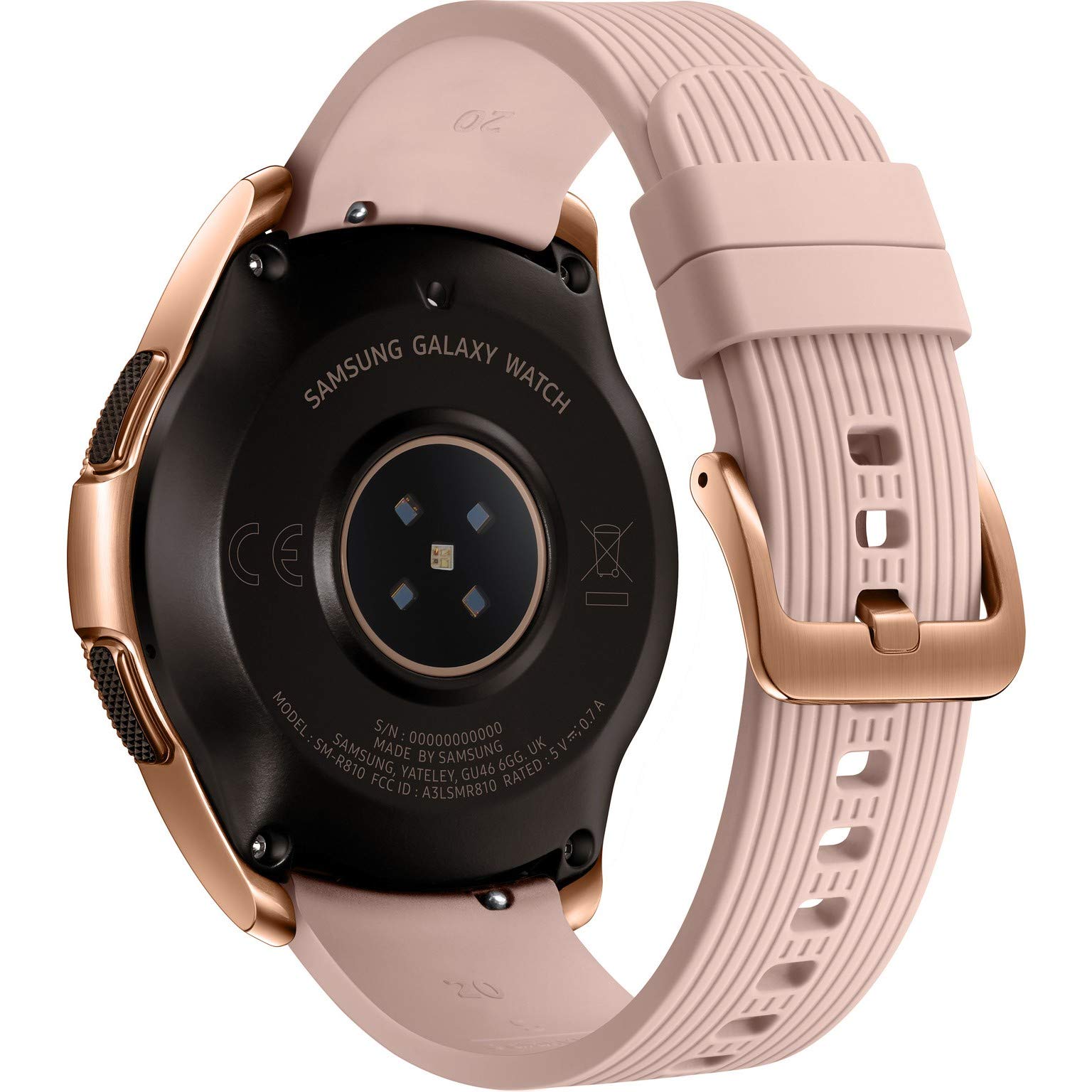 SAMSUNG Galaxy Watch 42mm Rose Gold - Bluetooth Smartwatch with Sleep Monitor, Heart Rate & Fitness Tracking (Renewed) - Perfect for Workouts, Sleep Analysis & Daily Activity Tracking