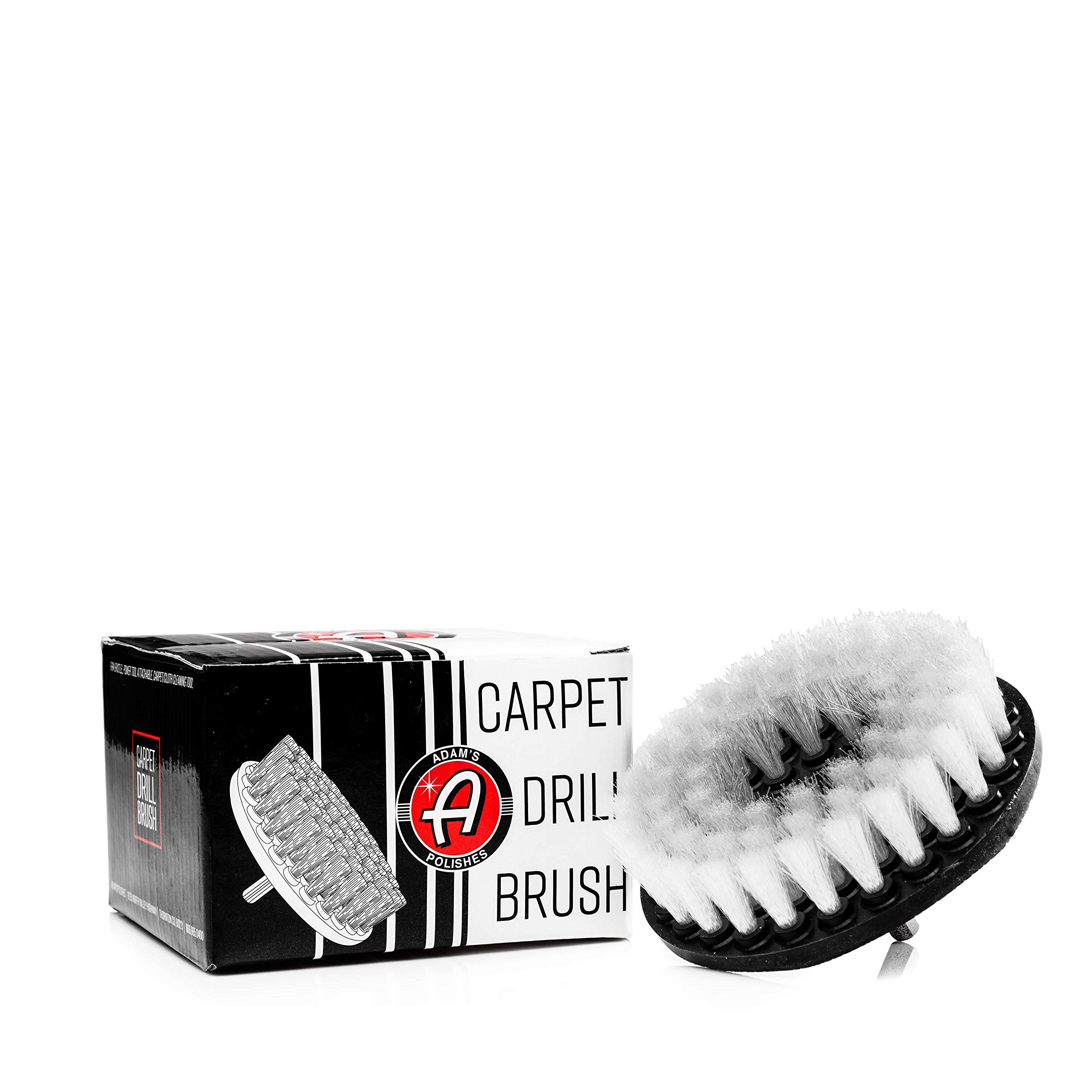 Adam's Polishes Carpet Drill Brush - Heavy Duty Cleaning Tool Attachment for Scrubbing Carpets, Upholstery, Leather Seats, Floor Mats & Auto Interiors | Perfect for Cars, Boats, RVs & Home Furniture Cleaning