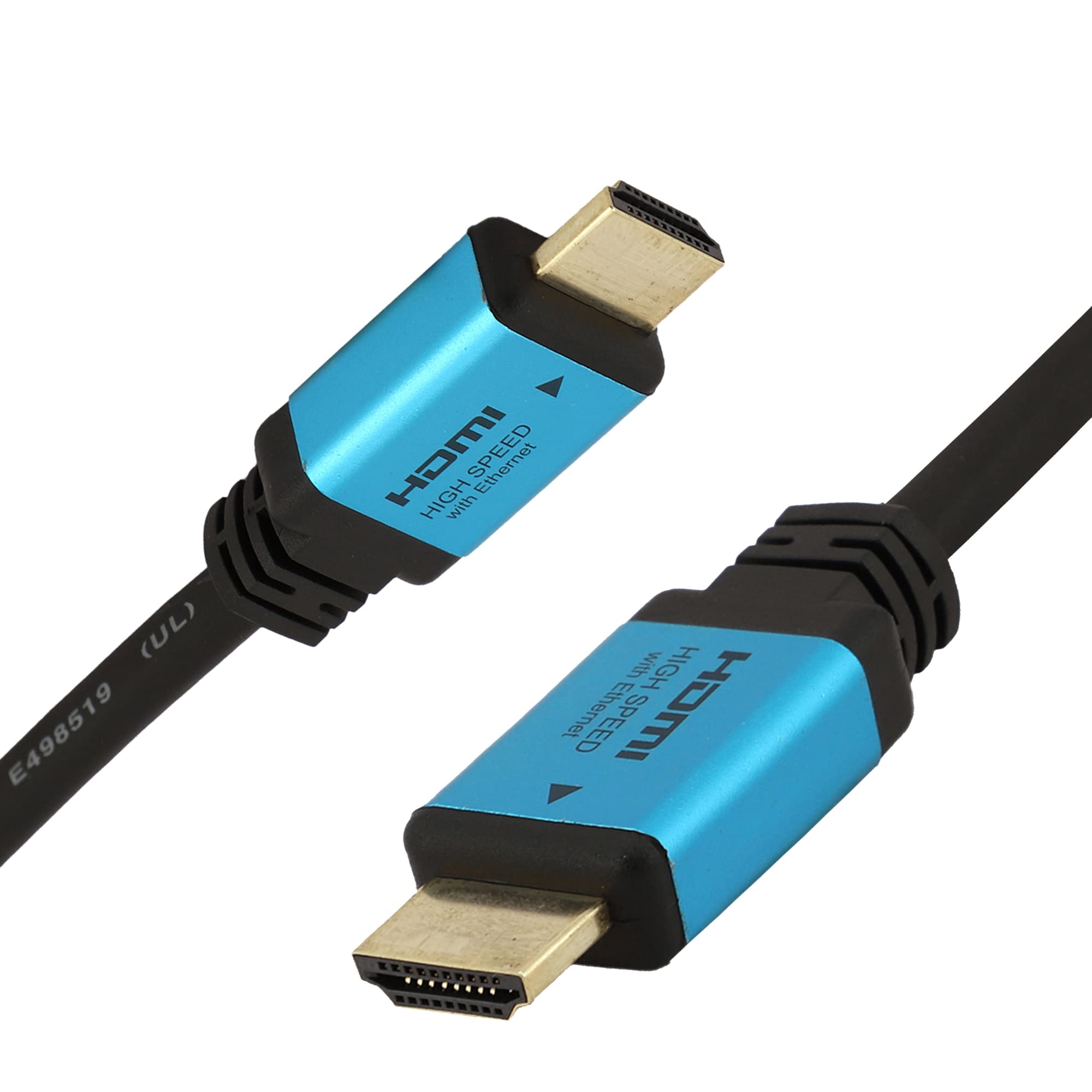 Premium C&E Ultra HDMI Cable 15ft (Blue) - 4K@60Hz, 3D, 18Gbps High Speed with Ethernet - HDMI 2.0 Certified for TV, Gaming, Home Theater & Streaming Devices - Perfect for PS5, Xbox, Roku, Apple TV & Projectors