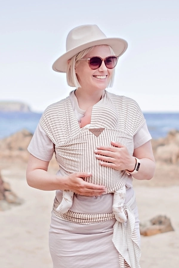 VIXSA Baby Wrap Carrier - Soft & Breathable Baby Sling for Newborn to Toddler - Hands-Free Infant Carrier for Breastfeeding, Shopping & Outdoor Activities
