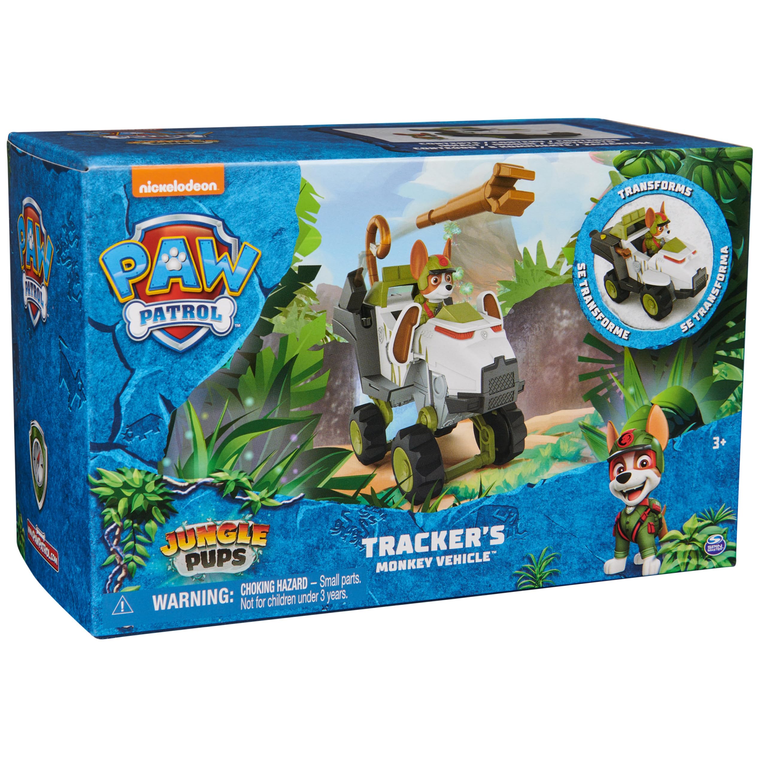 PAW Patrol Jungle Pups Toy Truck with Tracker Figure - Kids Gift for Ages 3+ | Outdoor Play & Collectible Fun
