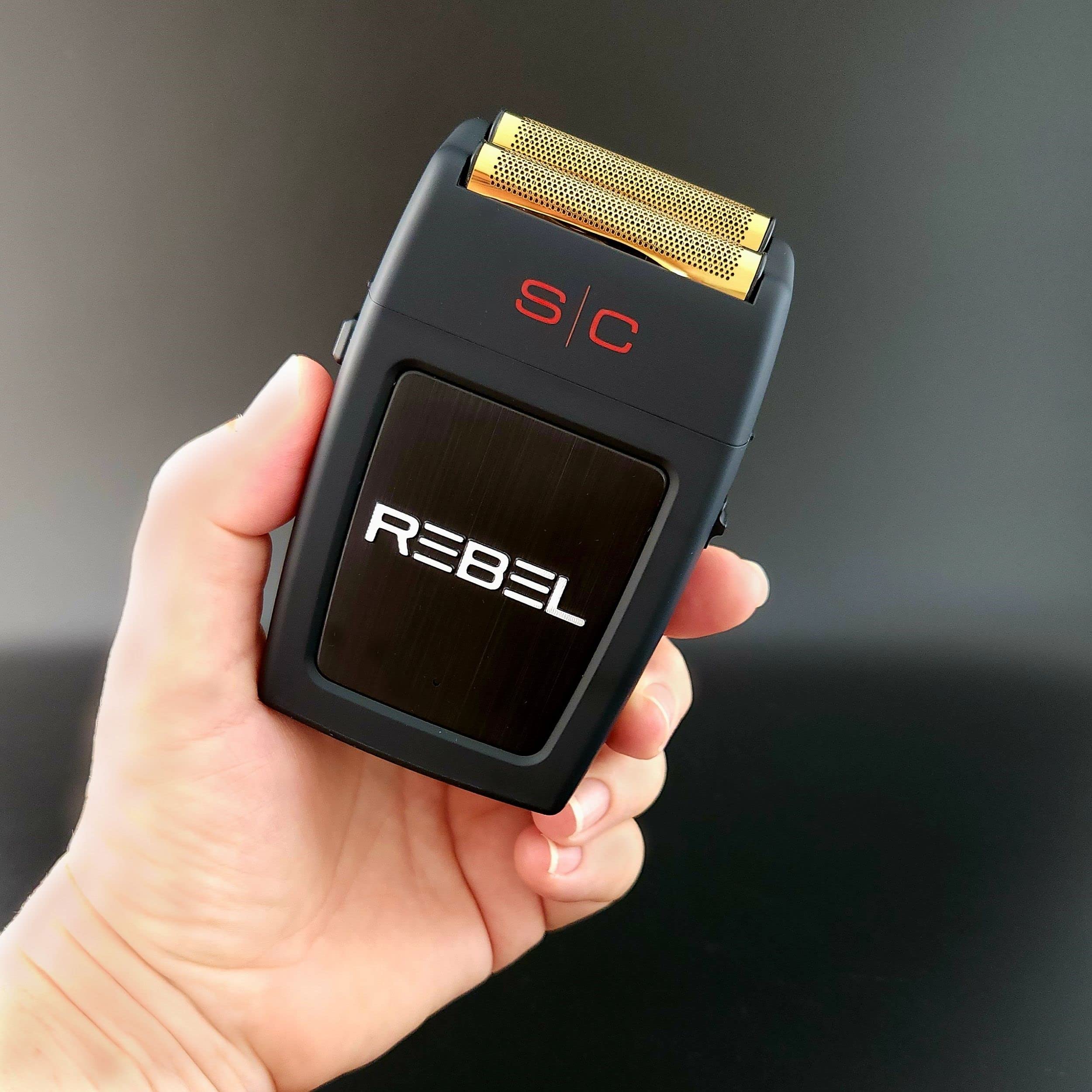 StyleCraft Rebel Professional Super Torque Motor Electric Men's Foil Shaver - Premium Cordless Shaving for Smooth Skin at Home & Travel