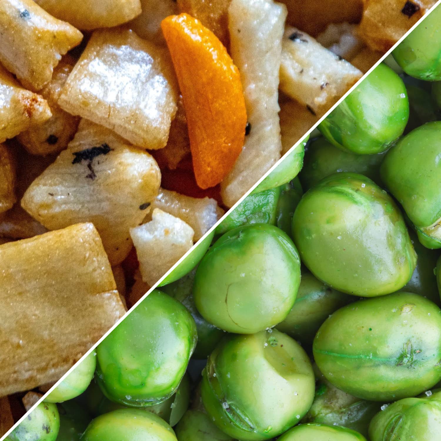 Roasted Salted Green Peas Snack - 26oz Jumbo Container | Crunchy Vegan & Kosher Healthy Snacks | Perfect for Office, Gym, Travel & Movie Nights