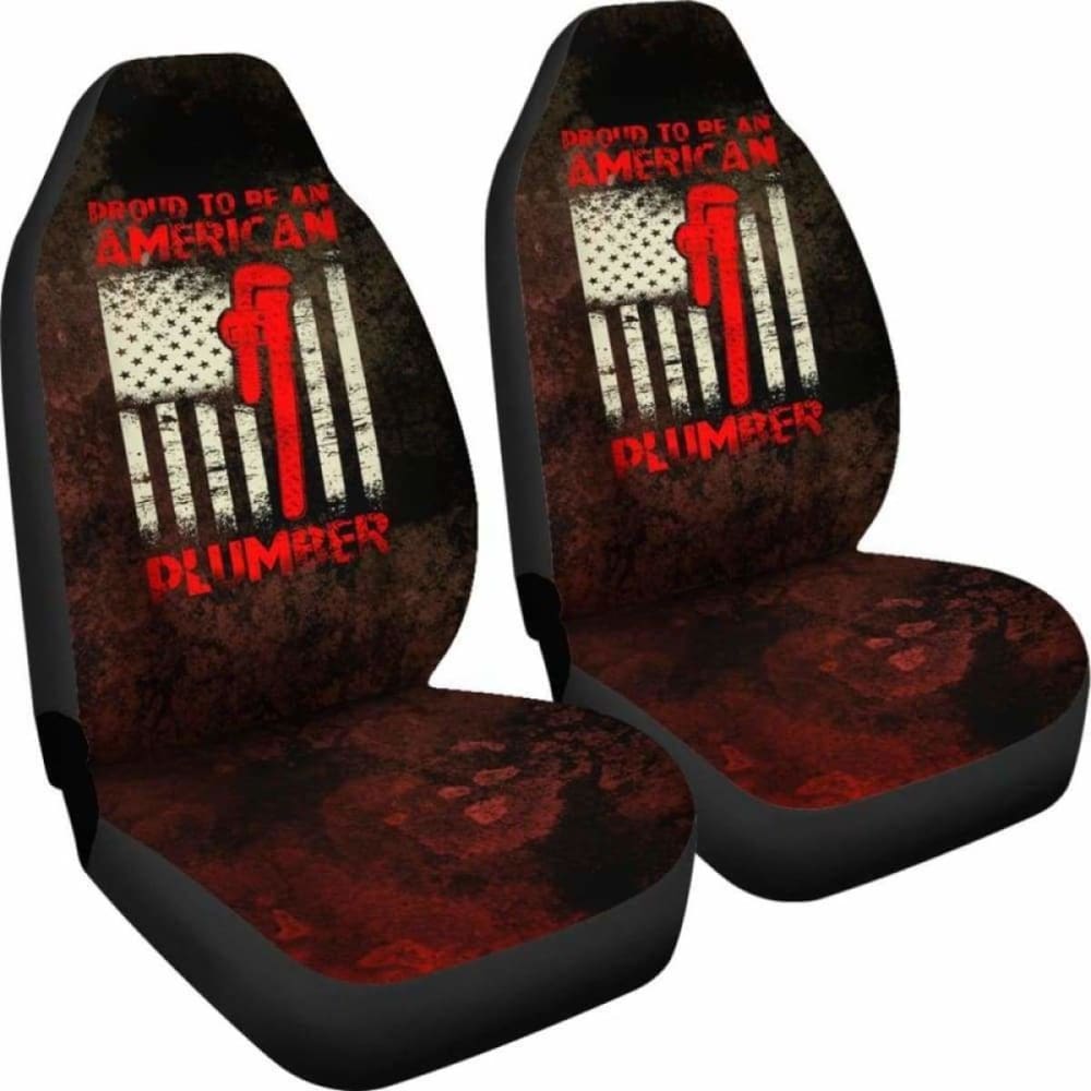 Premium American Plumber Car Seat Covers - Waterproof & Durable Protection for Work Vehicles - Perfect for Trucks, Vans & Service Vehicles