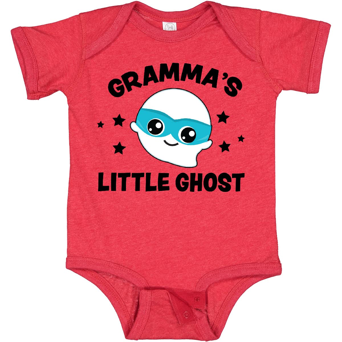 Inktastic Cute Gramma's Little Ghost with Stars Baby Bodysuit - Soft Cotton Onesie for Newborns & Infants - Perfect for Halloween, Family Photos & Everyday Wear