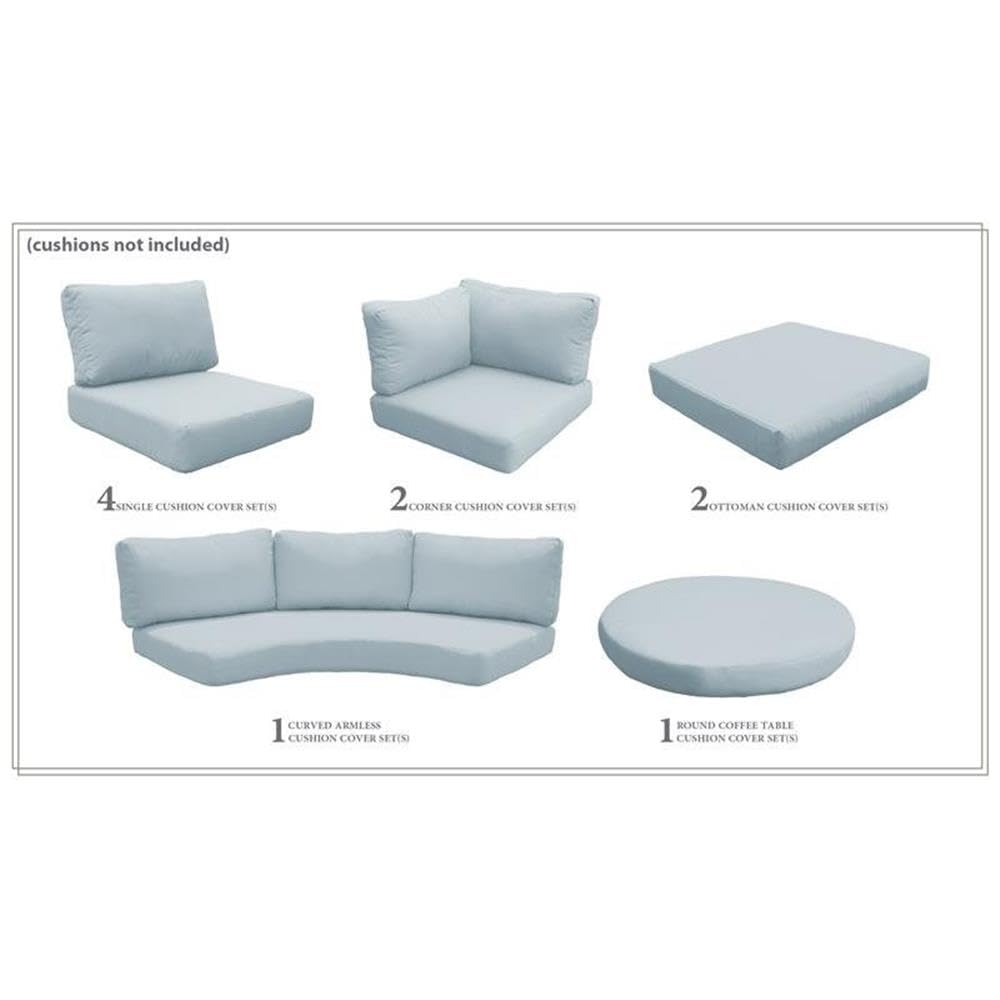 TK Classics Spa Cover Set for FLORENCE-11c Hot Tub - Durable Replacement Cover (Cushions Not Included) - Perfect for Outdoor Relaxation & Backyard Spas