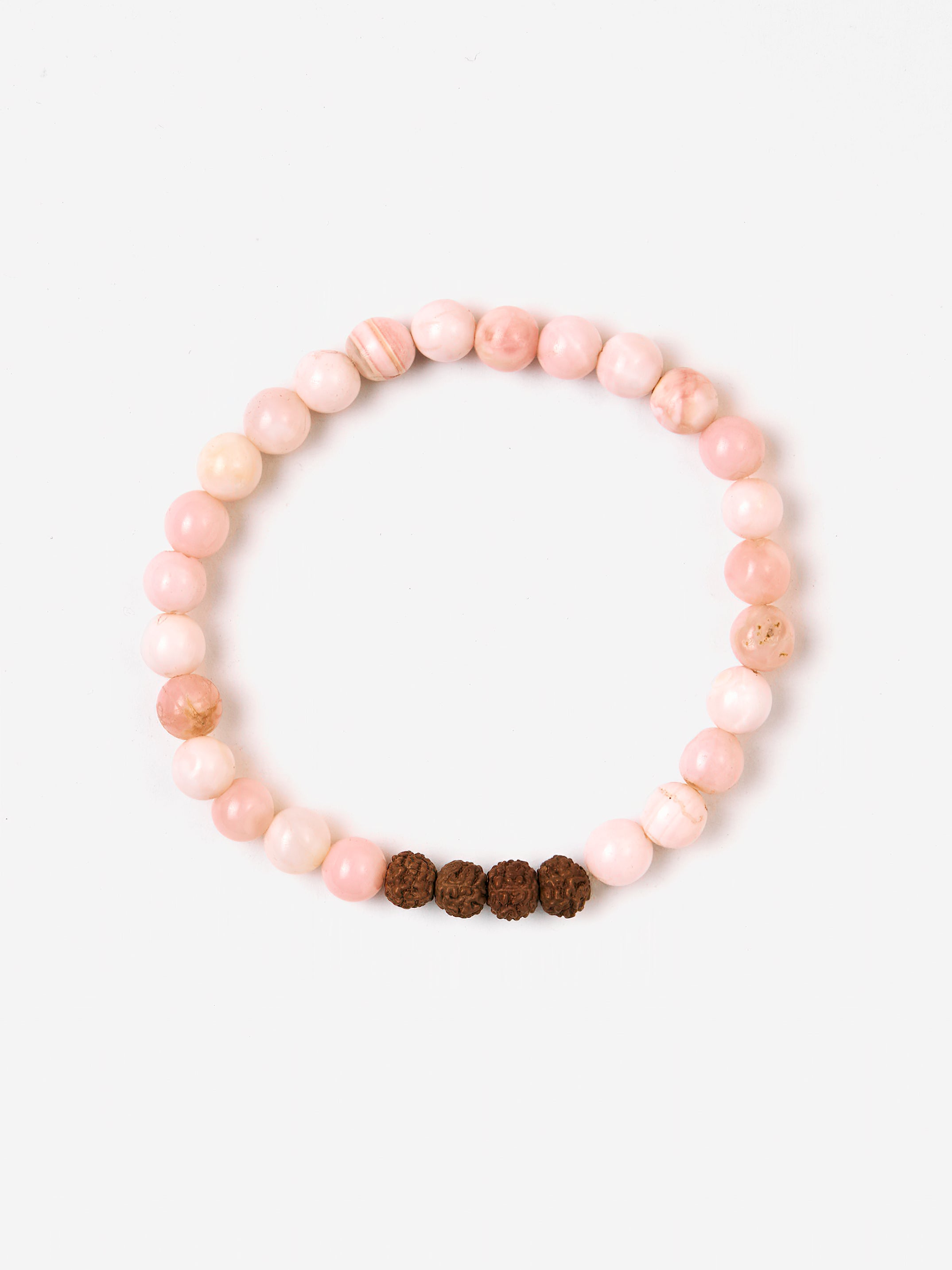Pink Opal Mala Bead Bracelet - 108 Beads Meditation & Yoga Prayer Bracelet for Women, Stress Relief & Spiritual Healing - Perfect for Mindfulness, Chakra Balancing & Daily Wear