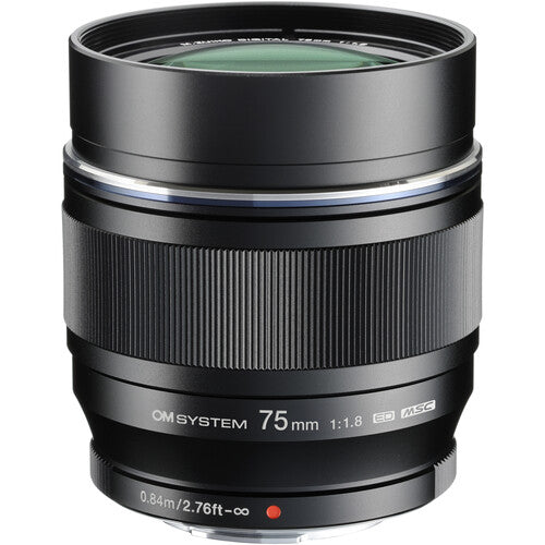 OM SYSTEM M.Zuiko Digital ED 75mm f/1.8 Lens - Premium Portrait & Low Light Photography for Mirrorless Cameras - Perfect for Weddings, Events and Professional Portraits