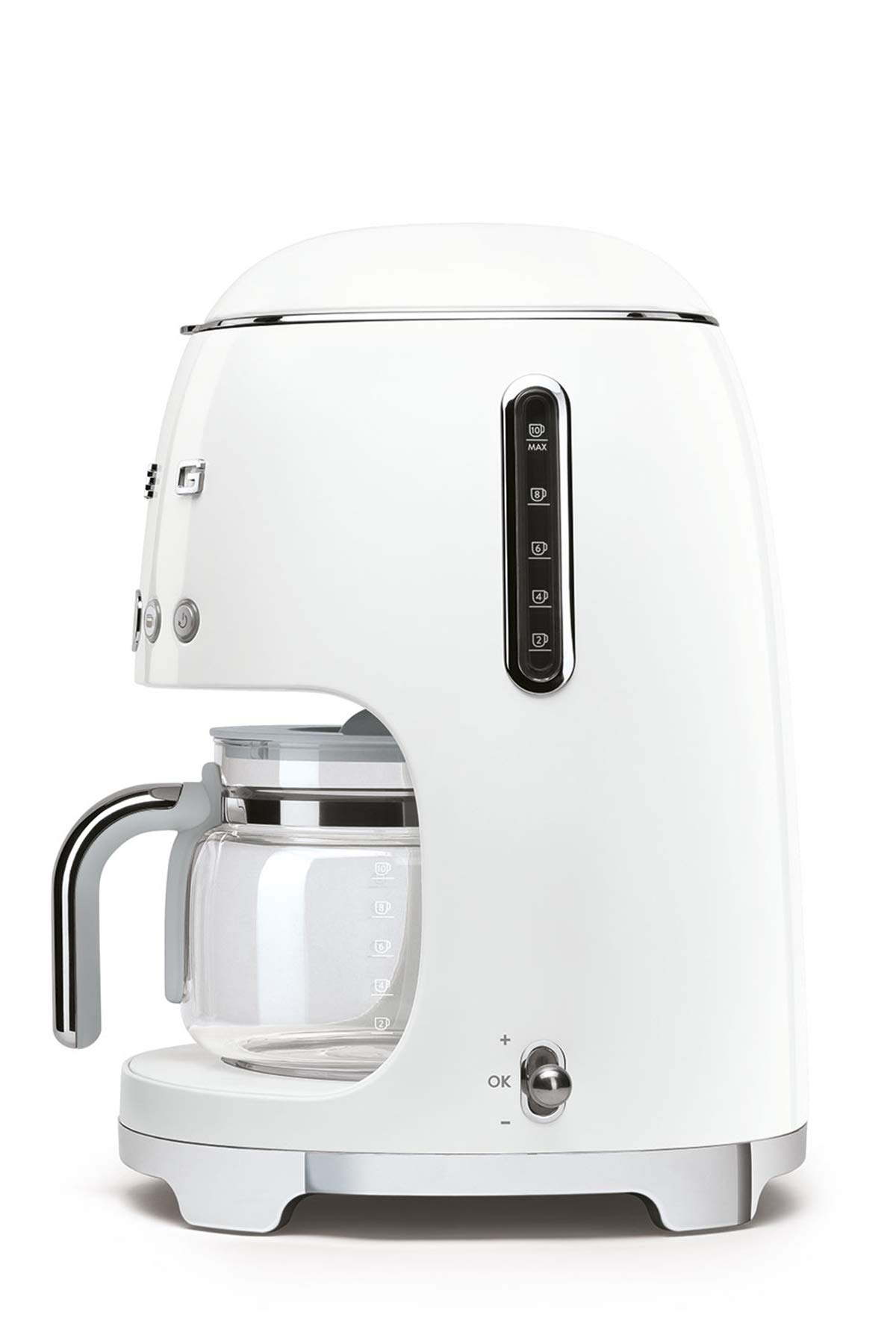 Smeg 11-Cup Filter Coffee Machine - White - Premium Drip Coffee Maker for Home & Office Use
