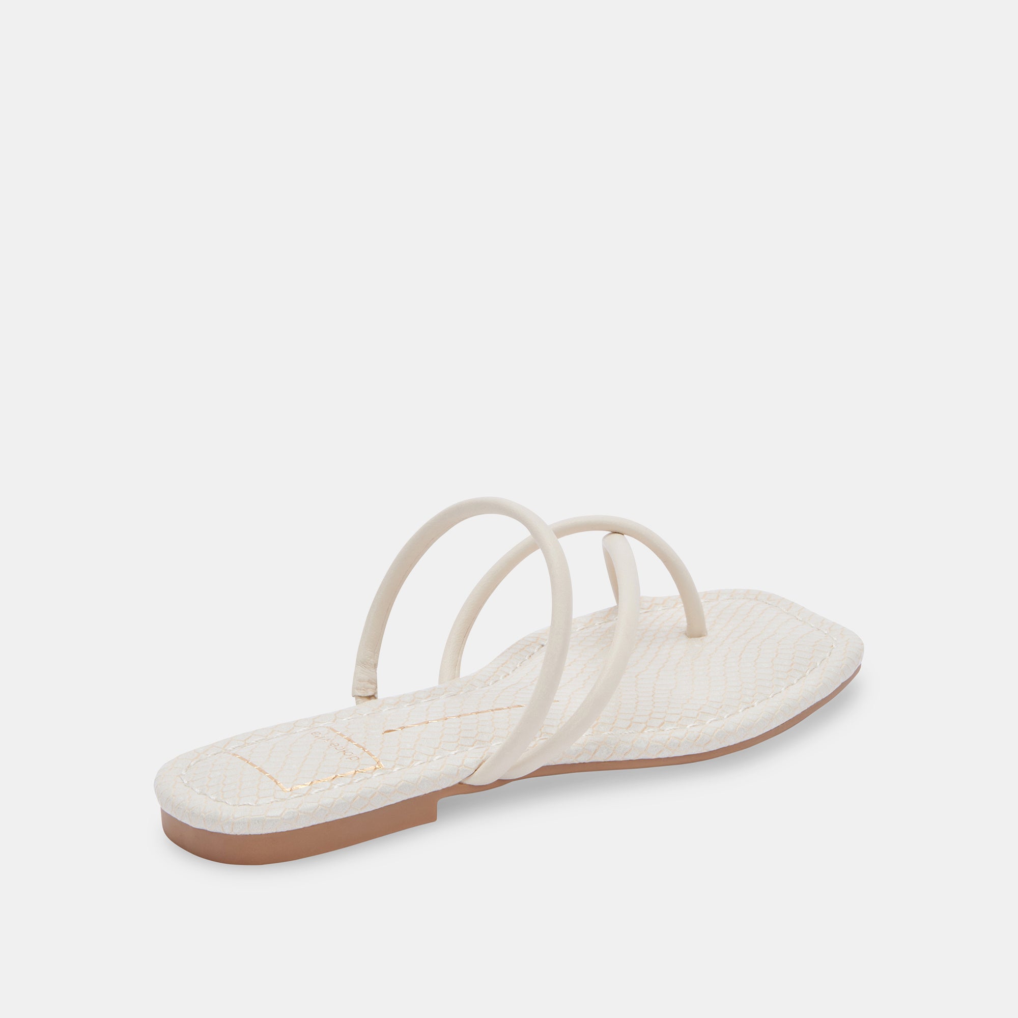 LEANNA Women's Comfortable Sandals - Soft Cream Leather Straps for Casual Wear | Perfect for Beach, Vacation & Summer Outfits