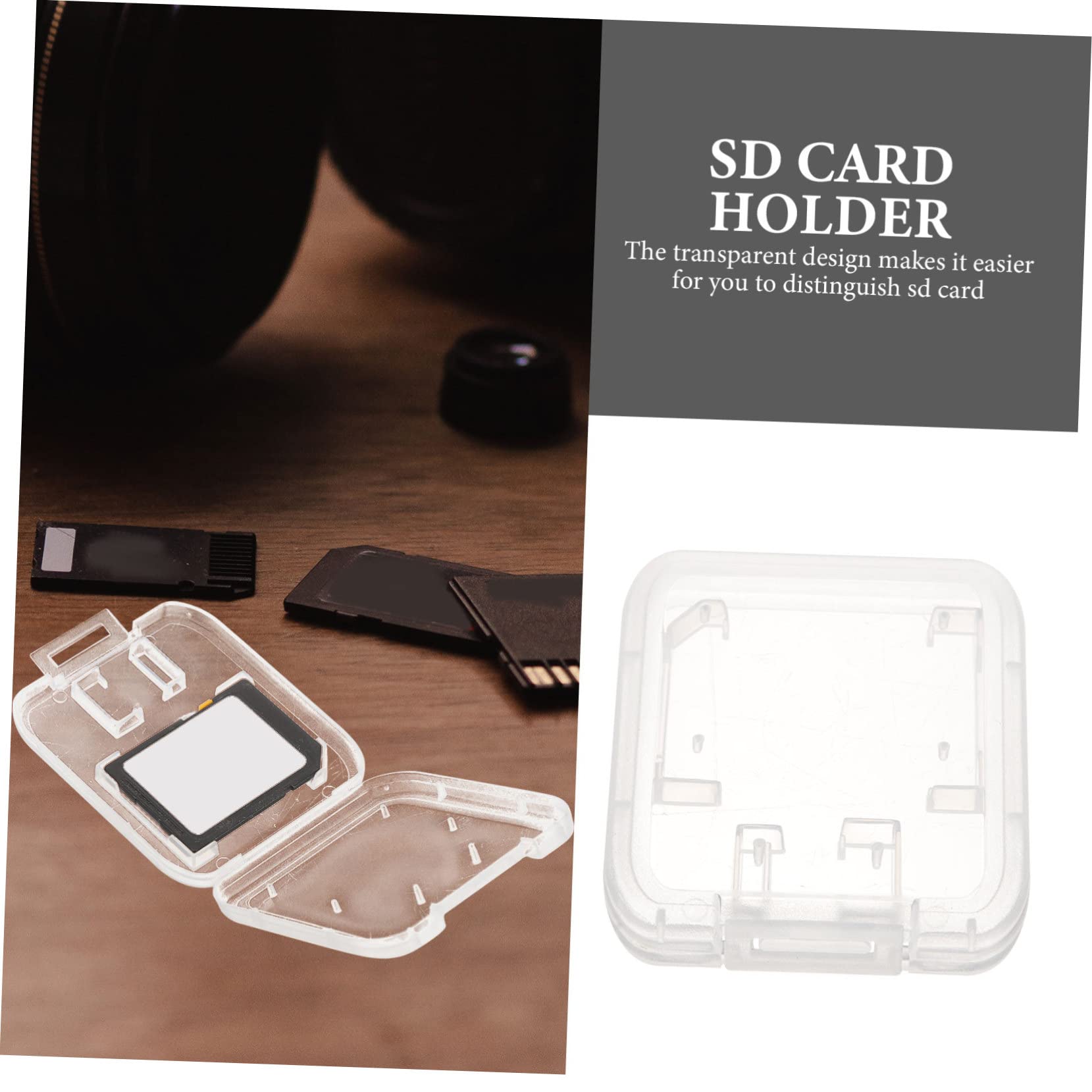 ETHZZLE 24pcs Memory Card Storage Box - Waterproof SD Card Holder Case for Camera, GoPro, DSLR - Compact Organizer for Micro SD, CF, XQD Cards - Perfect for Travel & Photography Storage