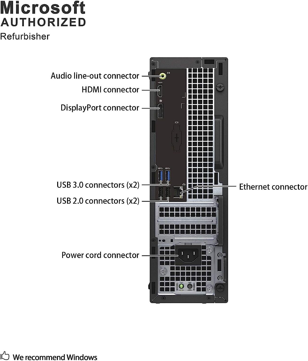 Dell OptiPlex Desktop Computer with Intel Core i5 Processor up to 3.60GHz, 8GB RAM, 256GB SSD, Windows 10 Pro, WiFi & Bluetooth, DVD Drive - Perfect for Home Office, Business, and Gaming