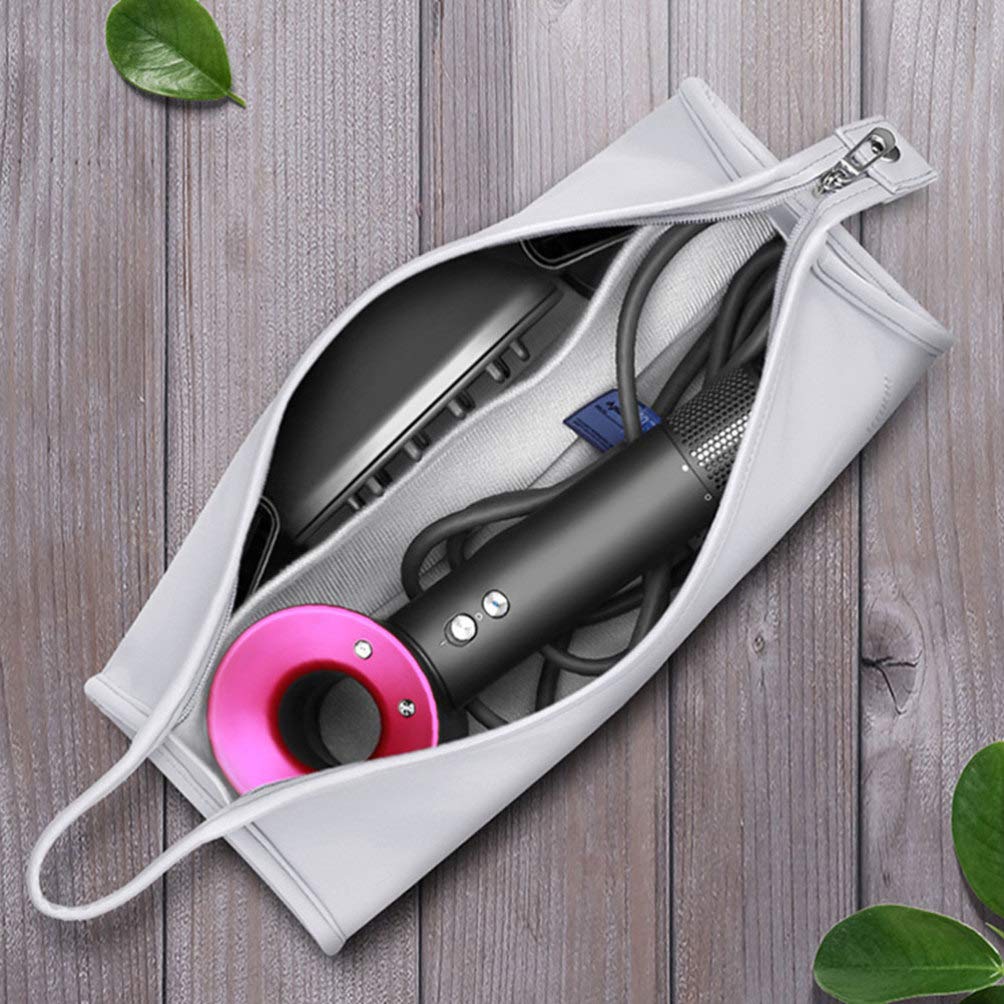 Portable Hair Dryer Storage Bag - Travel Nylon Case for Blow Dryer & Styling Tools