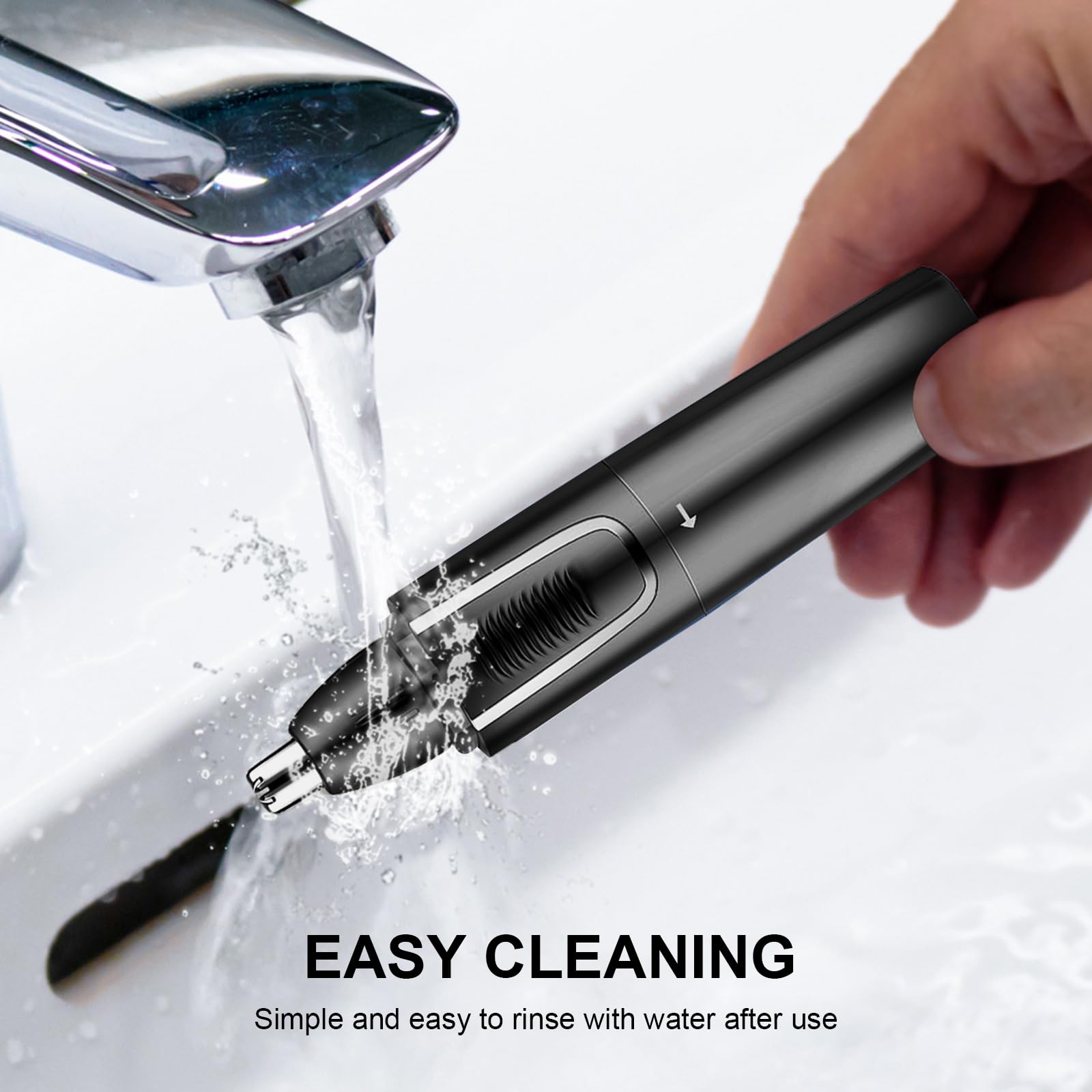Electric Nose Hair Trimmer - Gentle & Painless Nose Hair Removal Tool with ABS Body - Perfect for Travel, Grooming & Personal Care