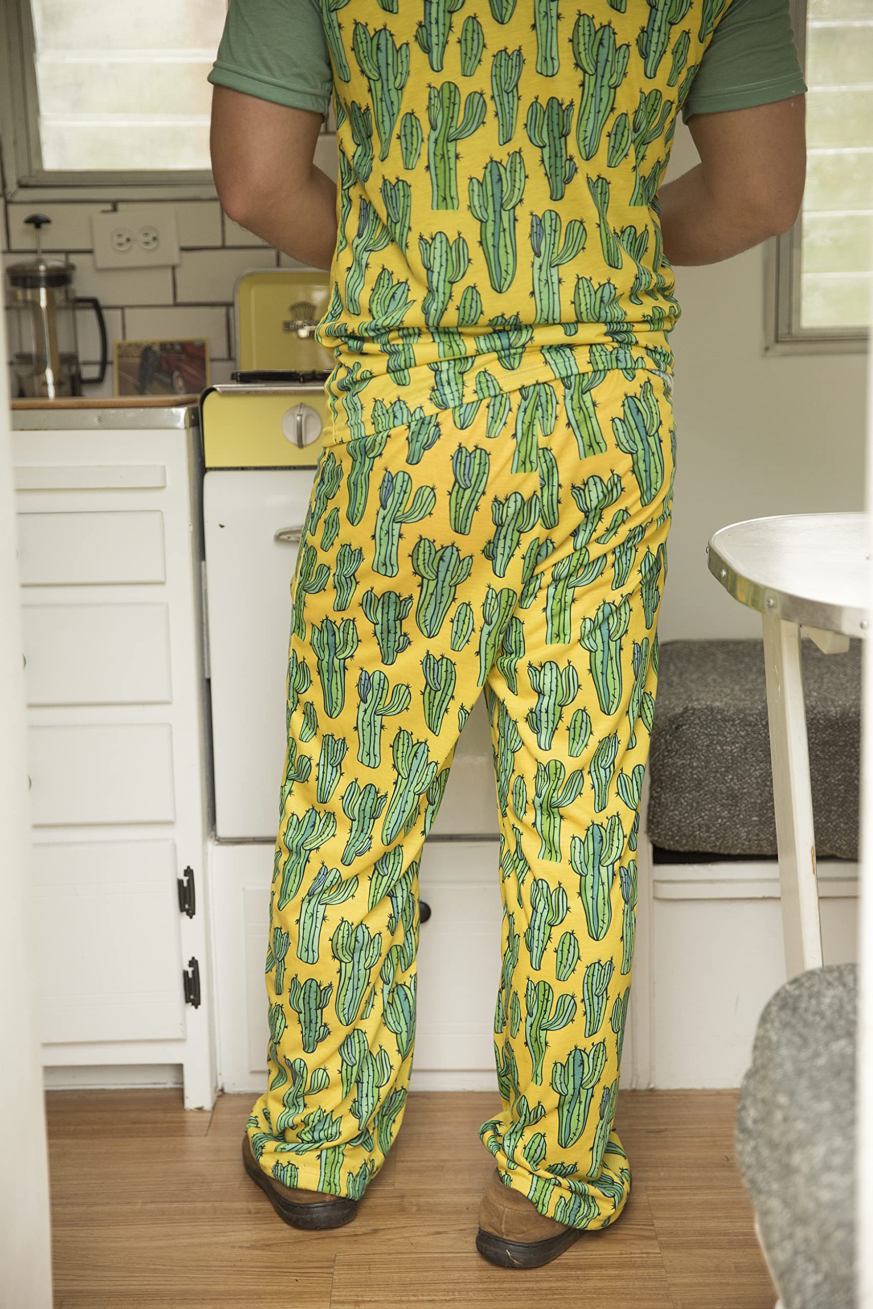 Men's Cheerleader Pajama Pants - Red, Size M | Comfortable Sleepwear for Game Nights & Lounging
