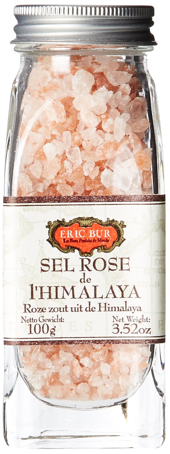 Organic Himalayan Pink Salt 100g - Pure & Natural Gourmet Salt for Cooking, Seasoning & Bath - ERIC BUR Sel Rose de l'Himalaya