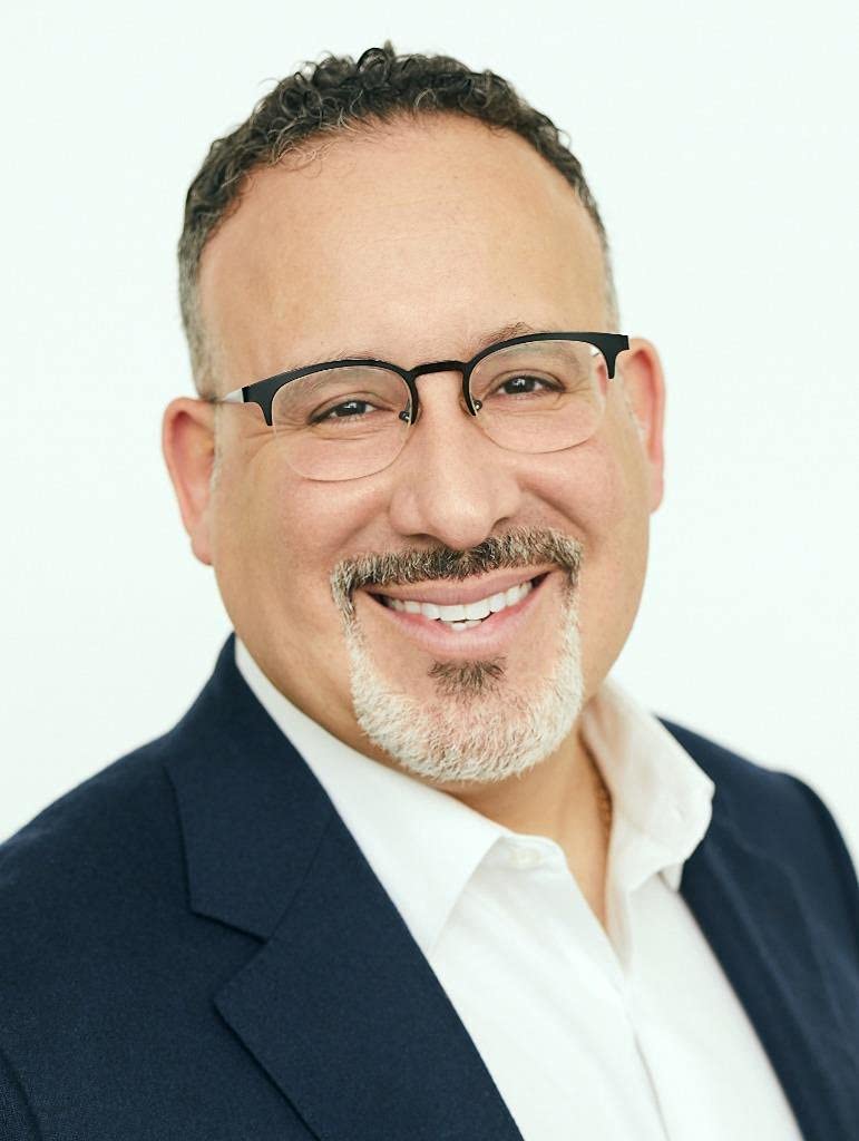 Miguel Cardona Glossy Poster - High Quality Photo Banner Print of Biden's Secretary of Education - Perfect for Classrooms, Offices & Political Decor