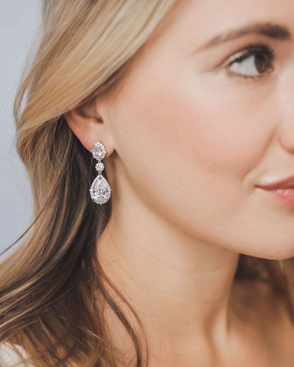 Emerson CZ Stud Earrings for Women - Sparkling Cubic Zirconia Earrings for Everyday Wear & Special Occasions