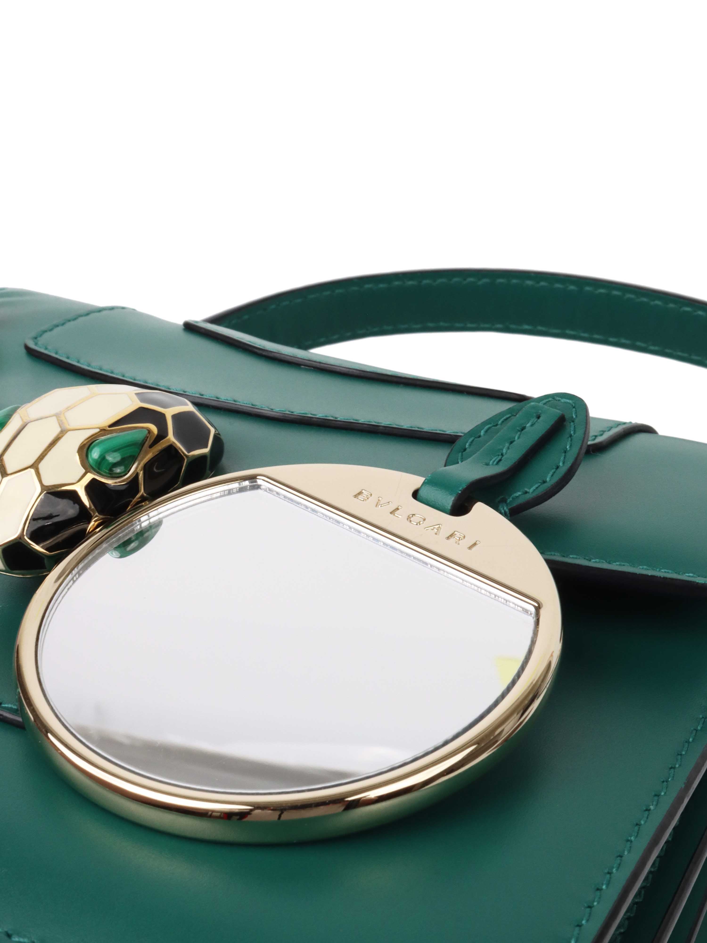 Bvlgari Serpenti Forever Top Handle Bag - Luxury Leather Shoulder Purse for Women, Elegant Designer Handbag for Work, Party & Evening Events