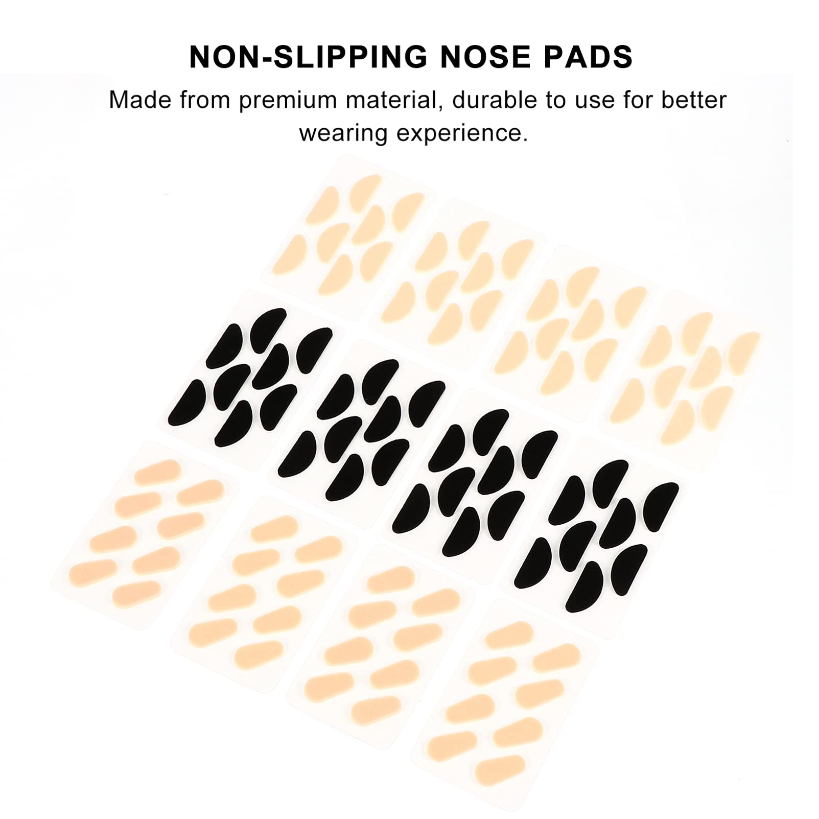 20 Sheets Non-Slip Eyeglass Nose Pads - Anti-Skid Nose Patch & Nasal Stick for Glasses - Comfortable Nose Pads Accessories for All-Day Wear - Perfect for Reading, Working, and Outdoor Activities