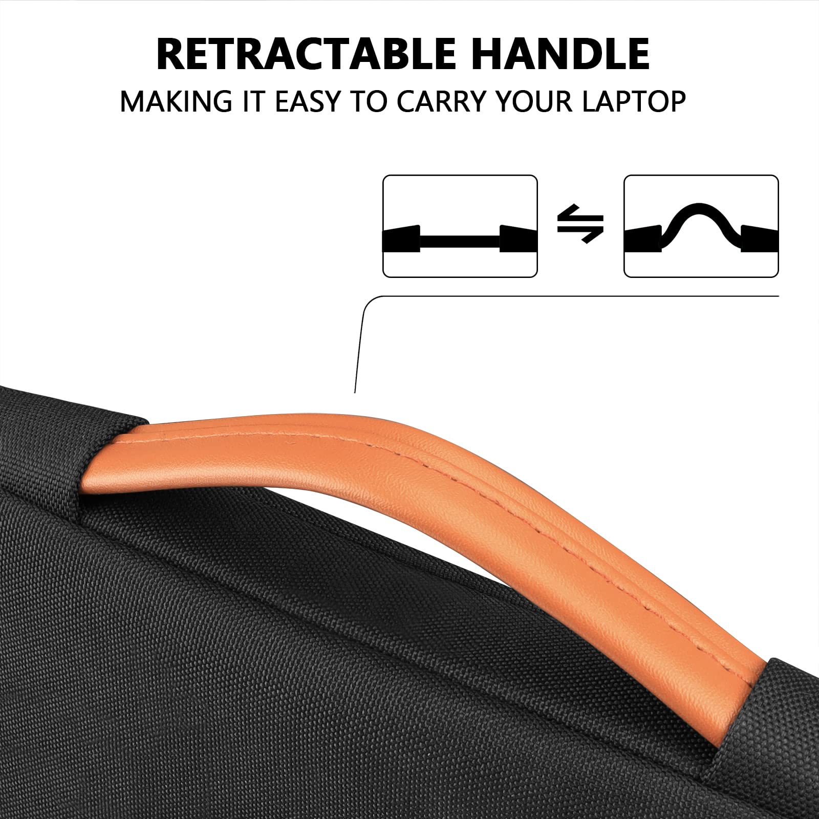 TECOOL 13.3 Inch Laptop Sleeve Case for MacBook Air 13/13.6 (M1 M2 M3 2020-2024) & MacBook Pro 13/14 (M1 M2 M3 M4 2012-2024) - Lightweight Protective Notebook Bag with Soft Lining - Perfect for Work, Travel and School (Black)
