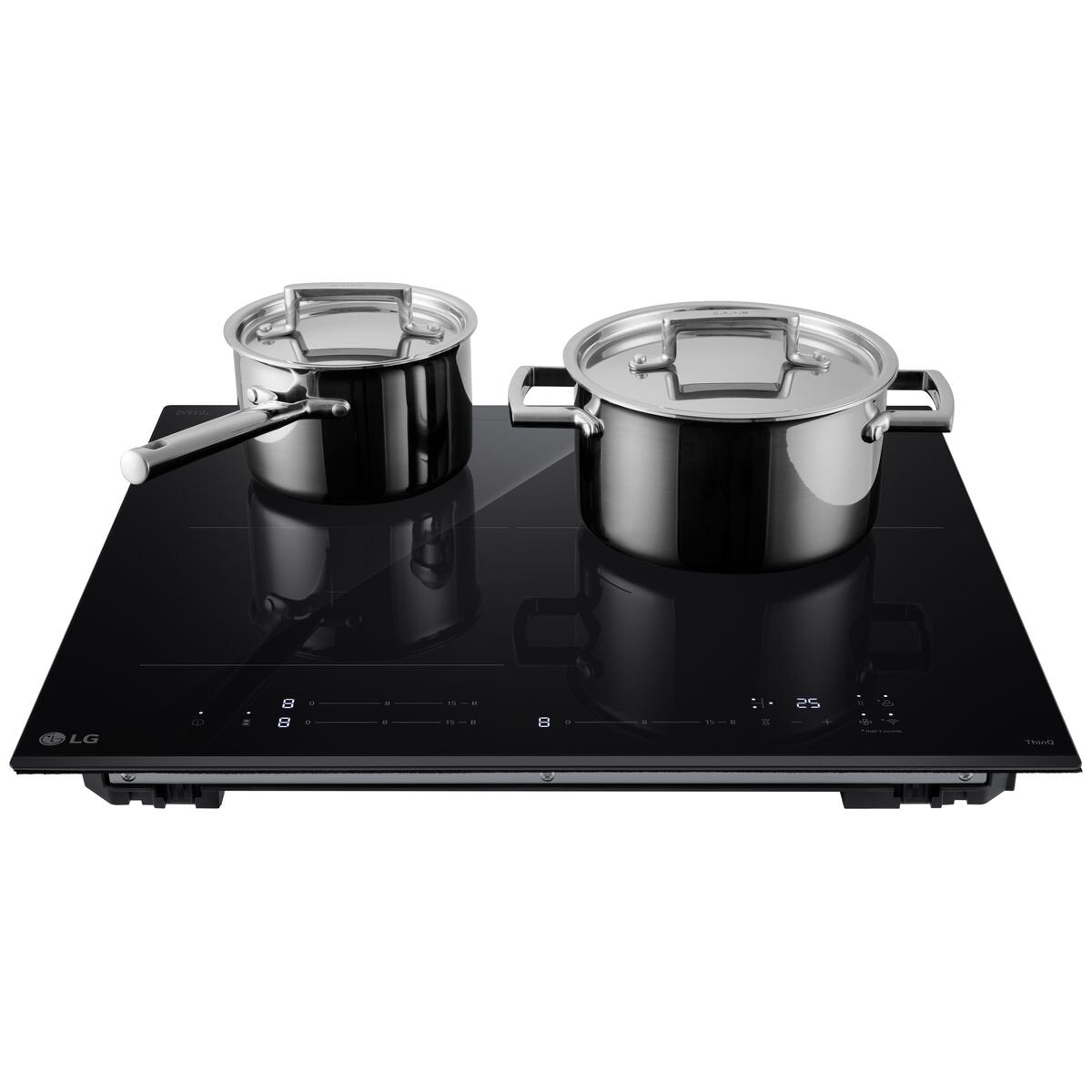 LG 60cm Series 7 Induction Cooktop with Flexi Zone - 3 Zone Ceramic Glass Cooktop, 7400W Power, Smart Diagnosis (Model BCI607T3BG) - Perfect for Modern Kitchens, Home Cooking & Professional Chefs