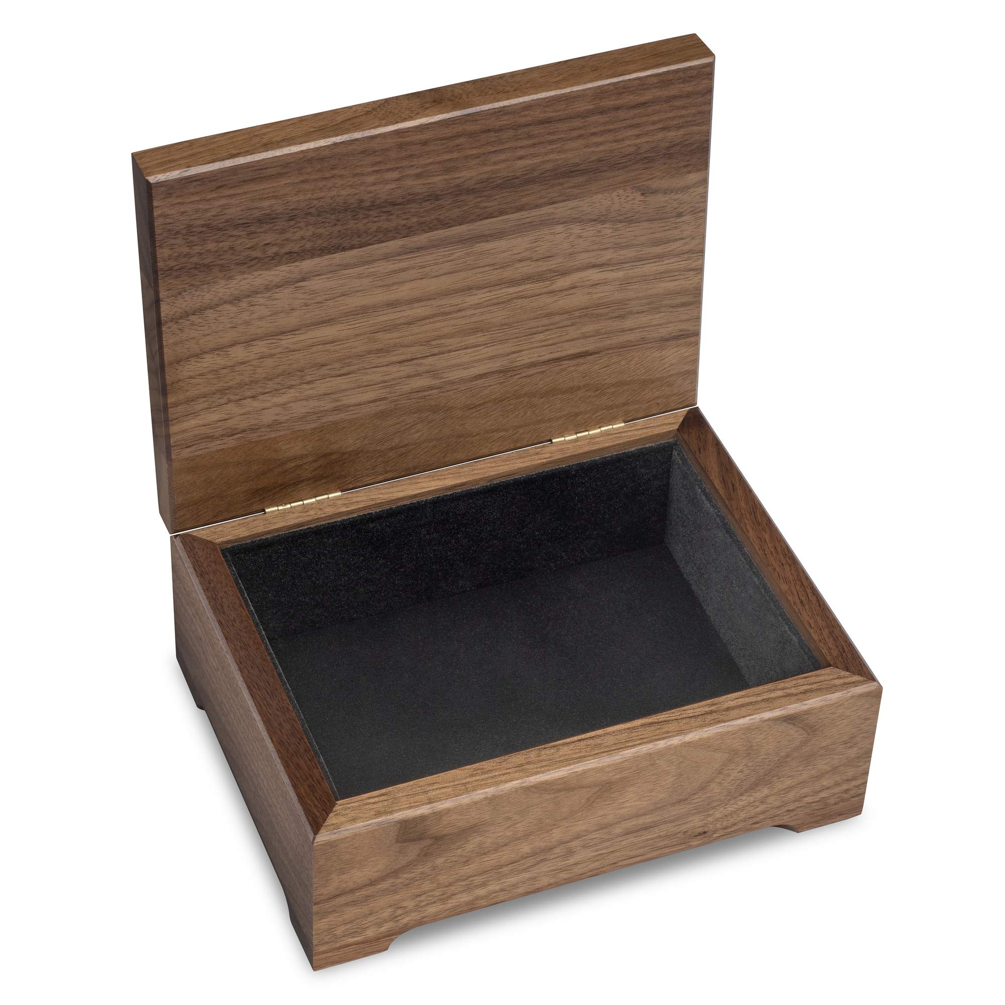 University of Florida Solid Walnut Desk Box - Wooden Keepsake Box for Graduation Gifts, Office Organization & Home Decor (UF Alumni Collection)
