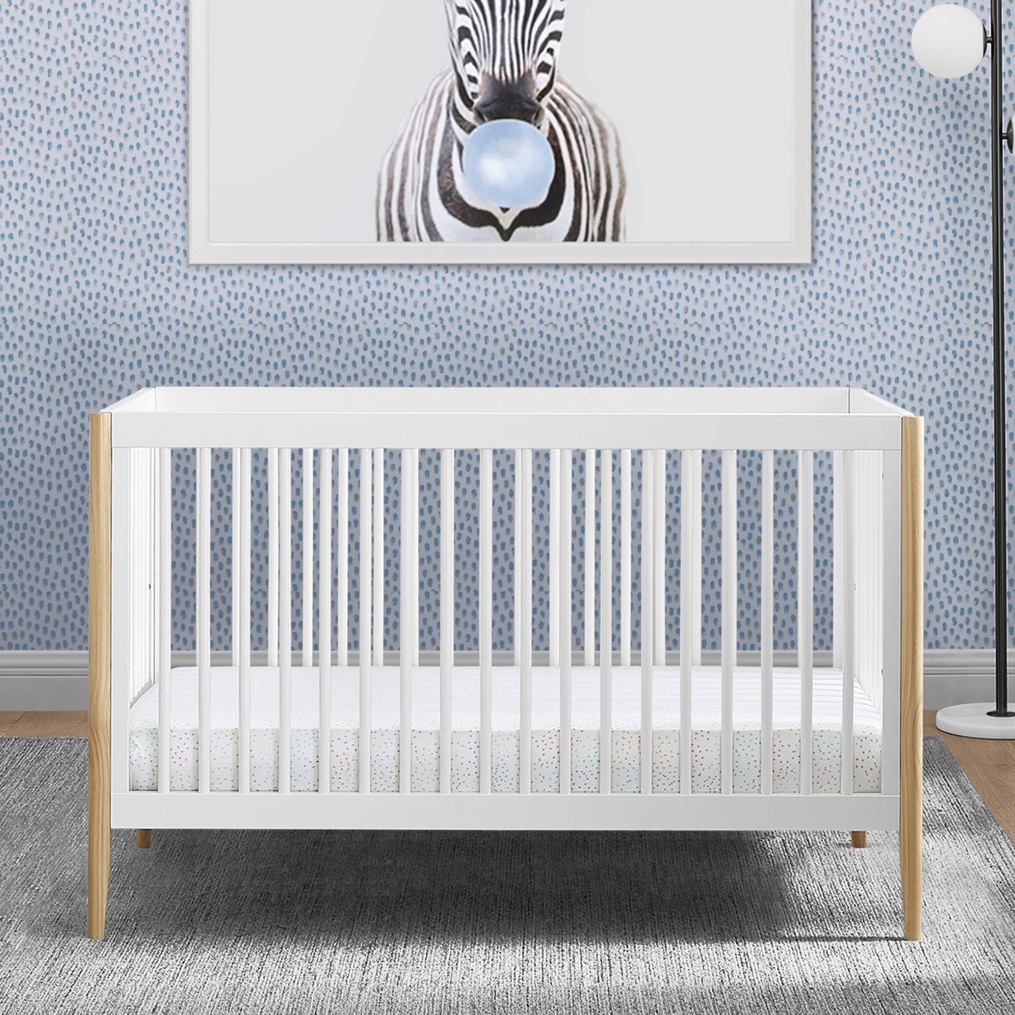 Casey 6-in-1 Convertible Baby Crib - Toddler Bed, Daybed & Full-Size Bed - Safe Nursery Furniture for Newborn to Adult - Perfect for Nursery, Bedroom & Guest Room