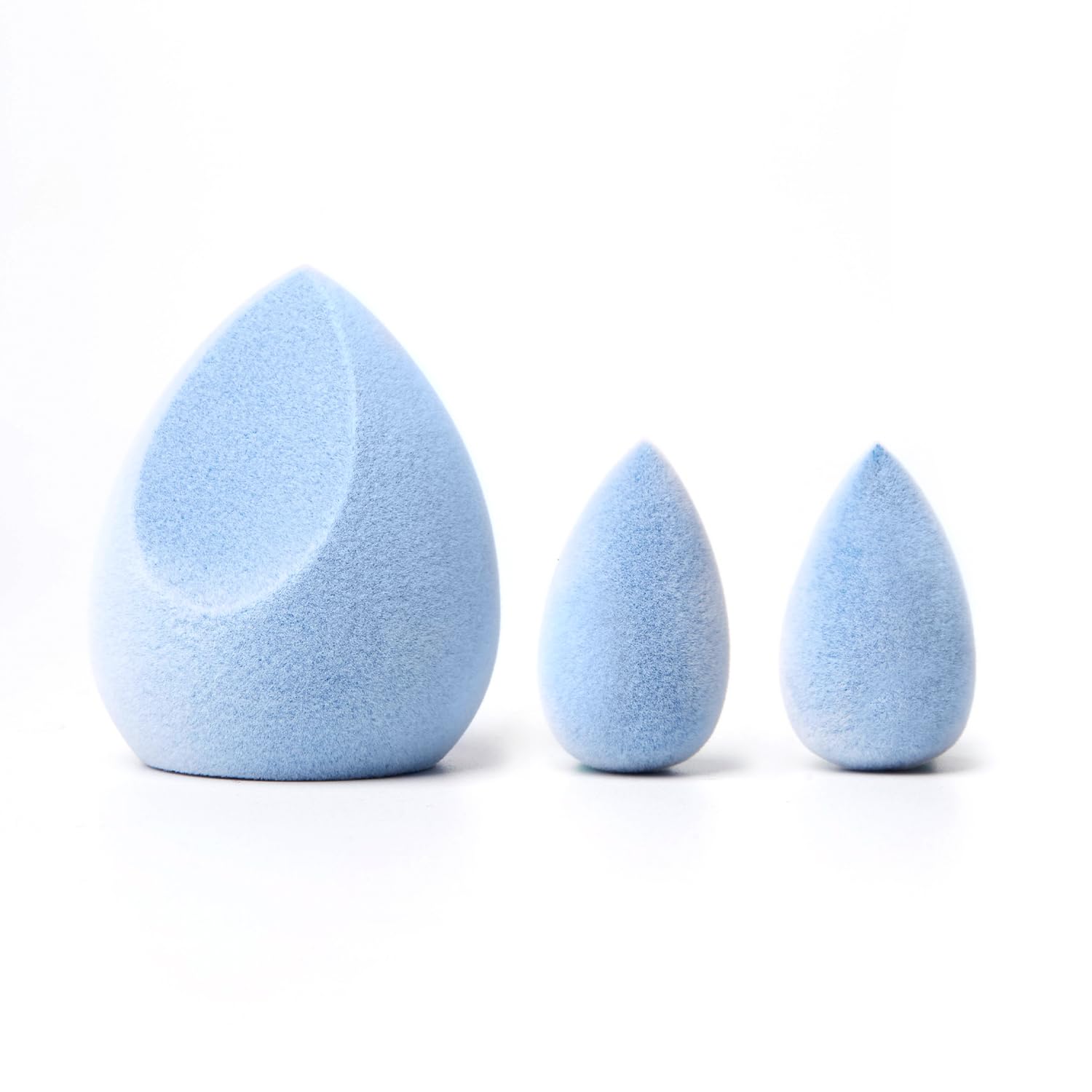 JUNO & Co. Latex-Free Microfiber Makeup Sponge - Dual Layer Blender for Foundation, Powder & Cream - Velvet Love Bundle | Perfect for Flawless Airbrush Finish & Everyday Makeup Application