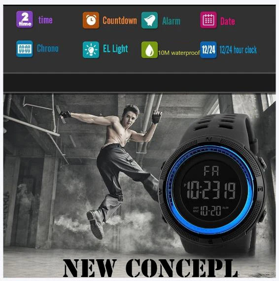 Digital Electronic Watch for Men & Women - Waterproof Smart Watch with Fitness Tracker, Heart Rate Monitor, Sleep Tracking - Perfect for Running, Workouts & Daily Use