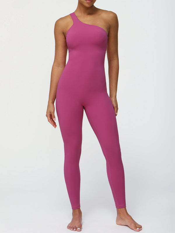 ZASUWA Women's Stretchy Elastic Tailored Seamless Quick-Dry Jumpsuit - Perfect for Yoga, Gym, Workout & Casual Wear